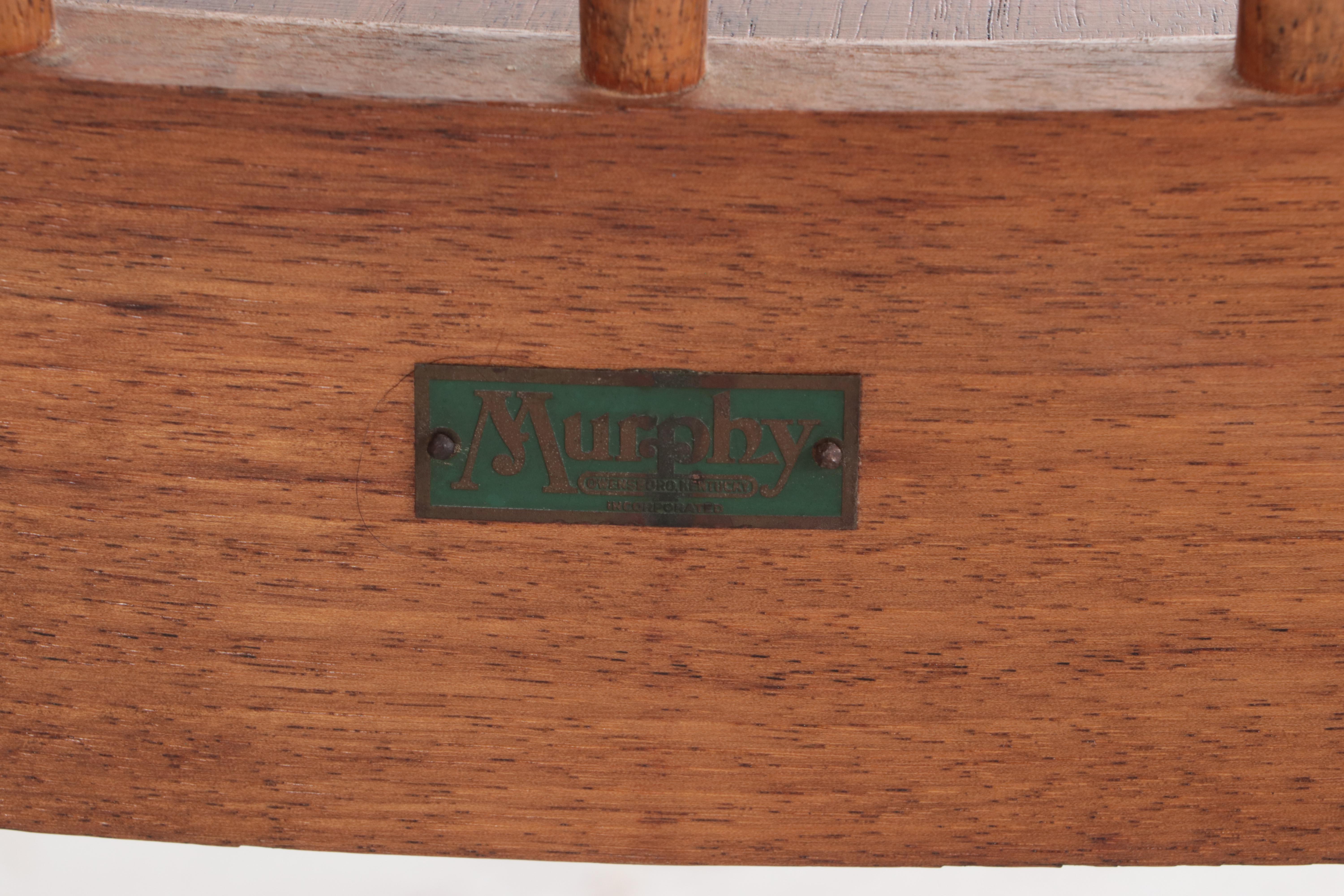 Six Murphy Chair Co. of Owensboro, Kentucky Walnut Spindle-Back Armchairs