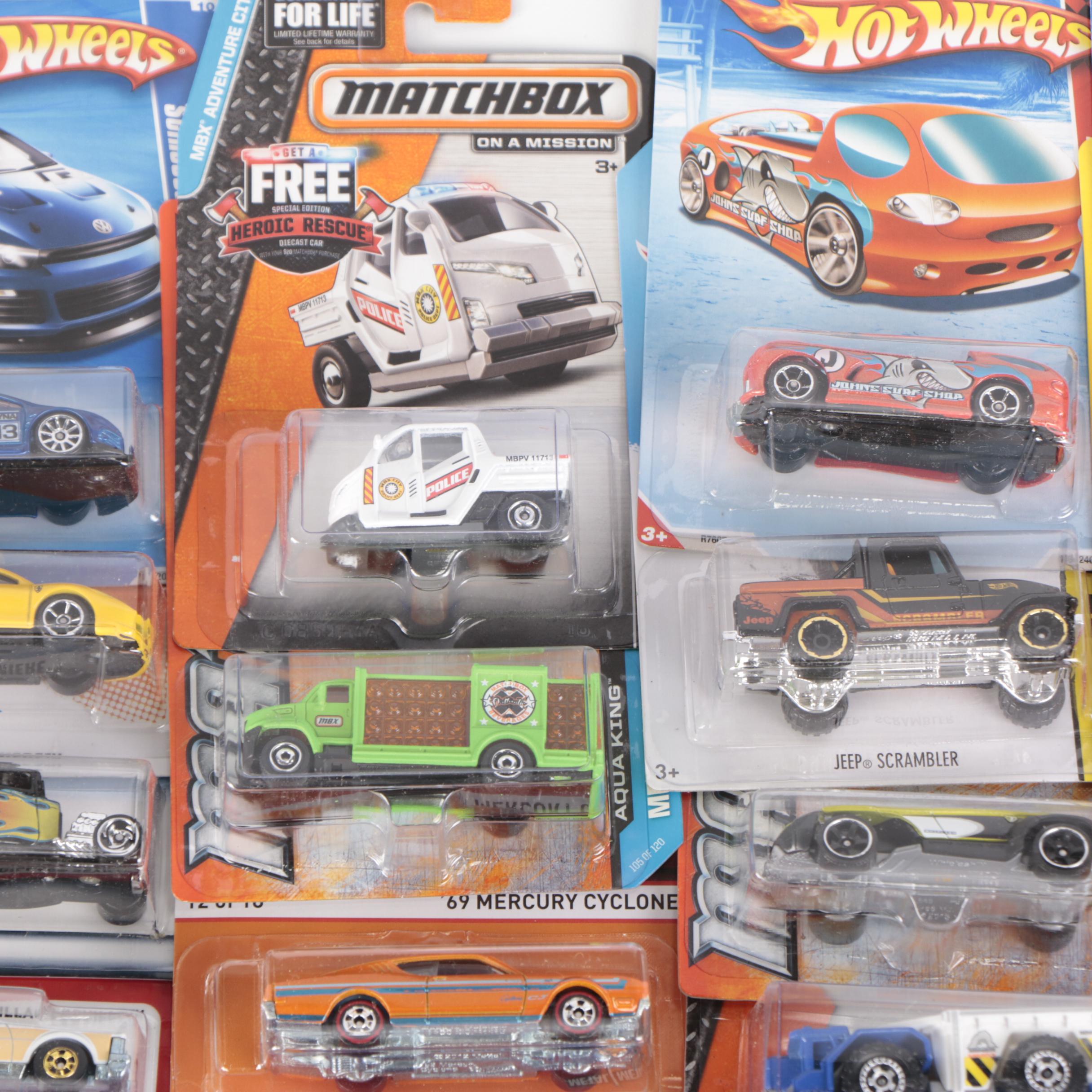 Mattel Hot Wheels, Matchbox and MotorMax Diecast Cars