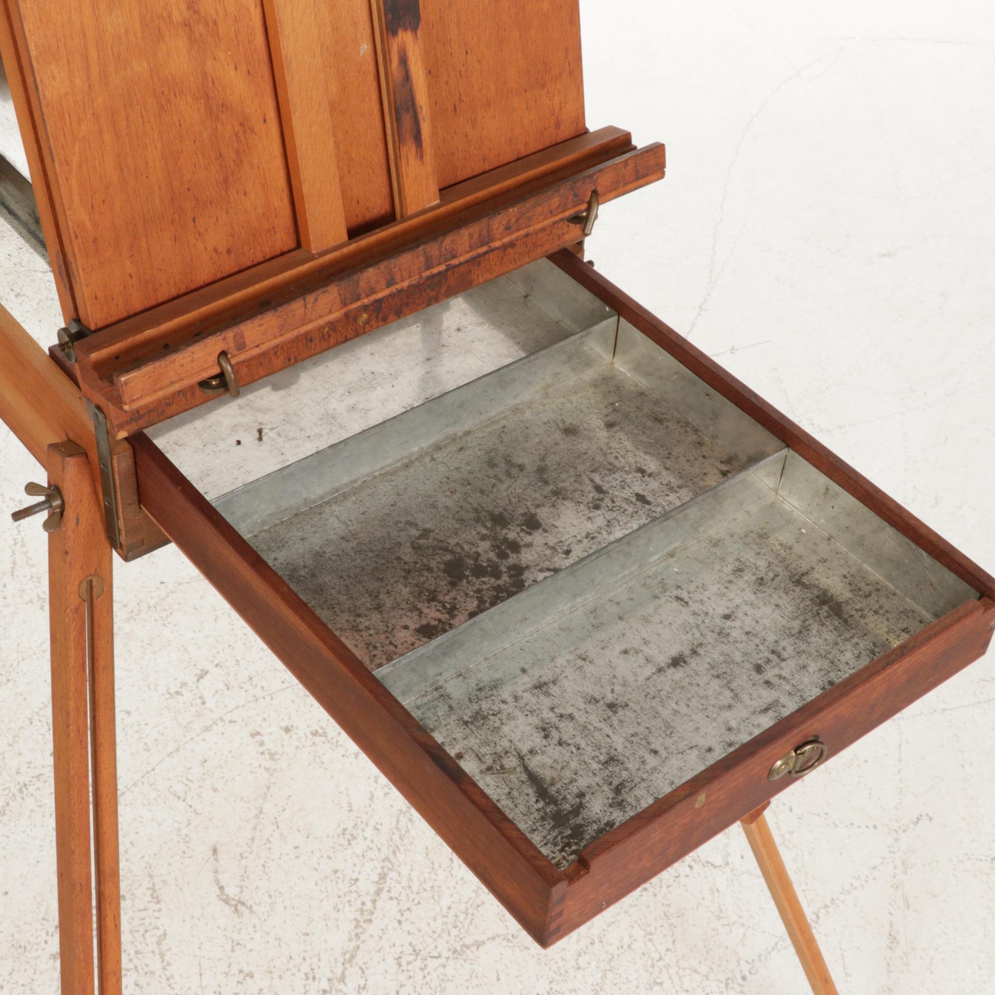Grumbacher French Portable Plein Air Artist Easel, 1960s