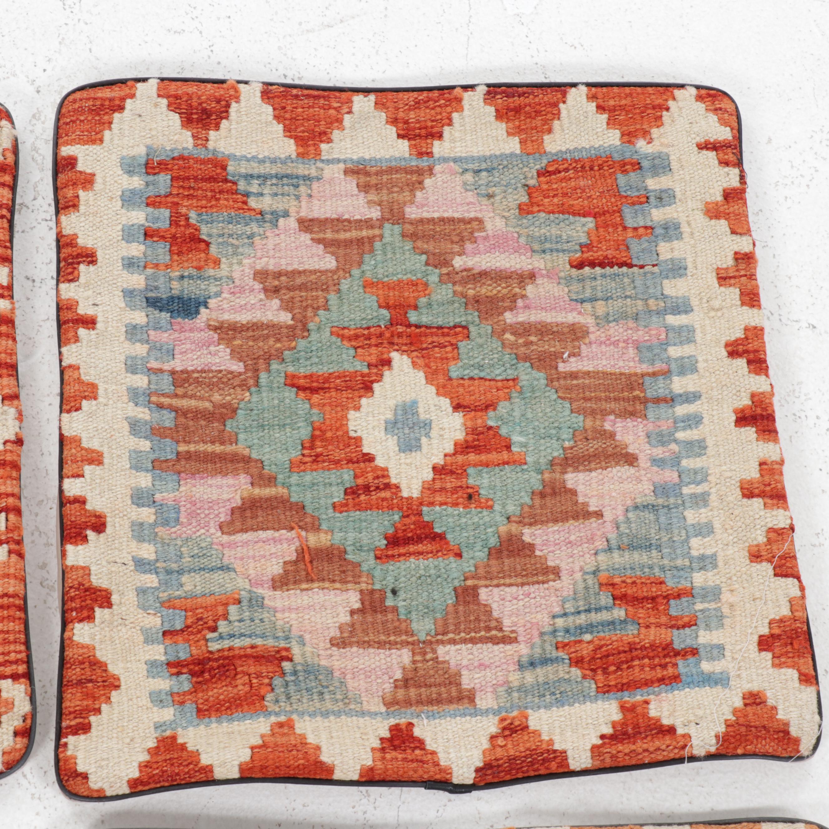Handwoven Kilim Face Throw Pillow Covers