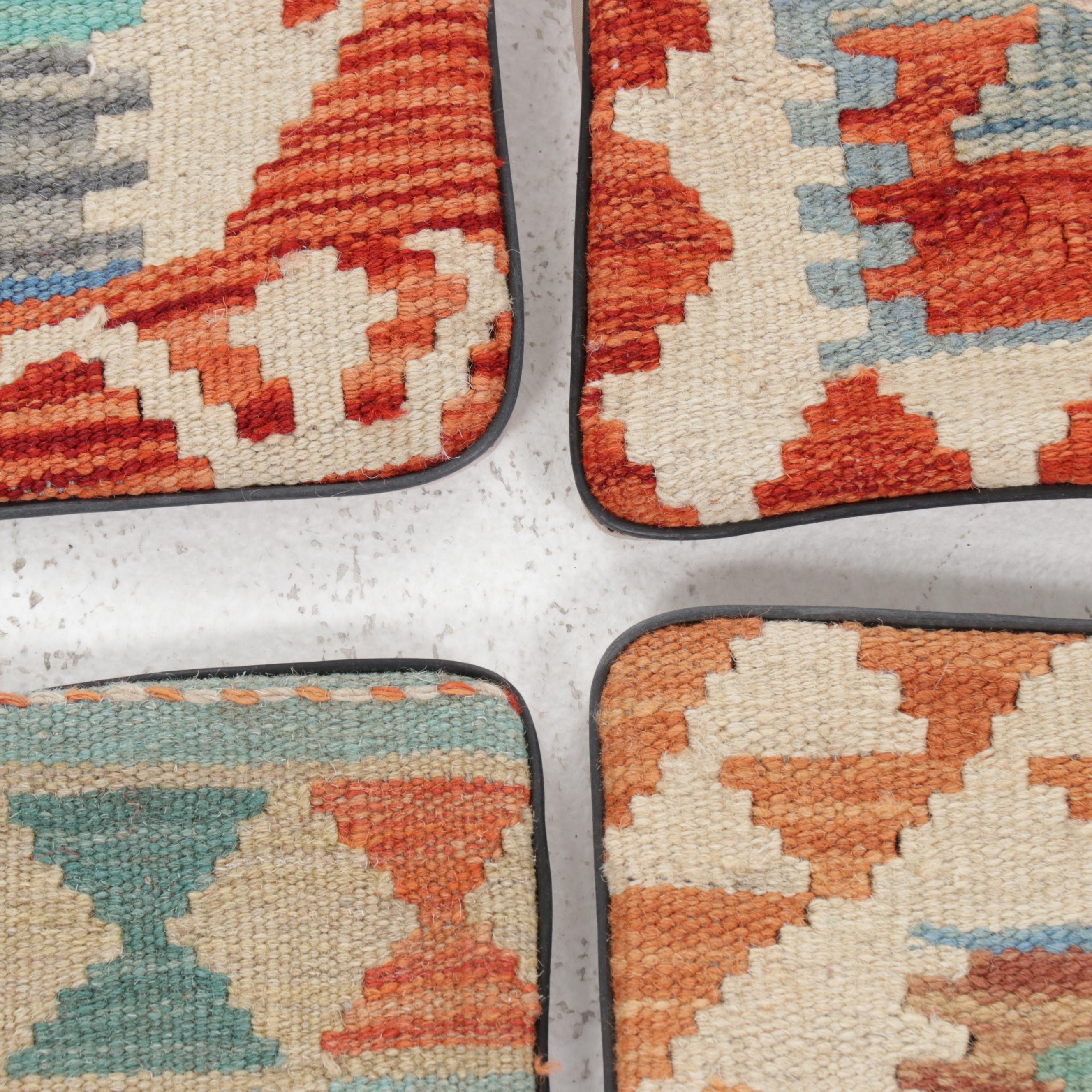 Handwoven Kilim Face Throw Pillow Covers