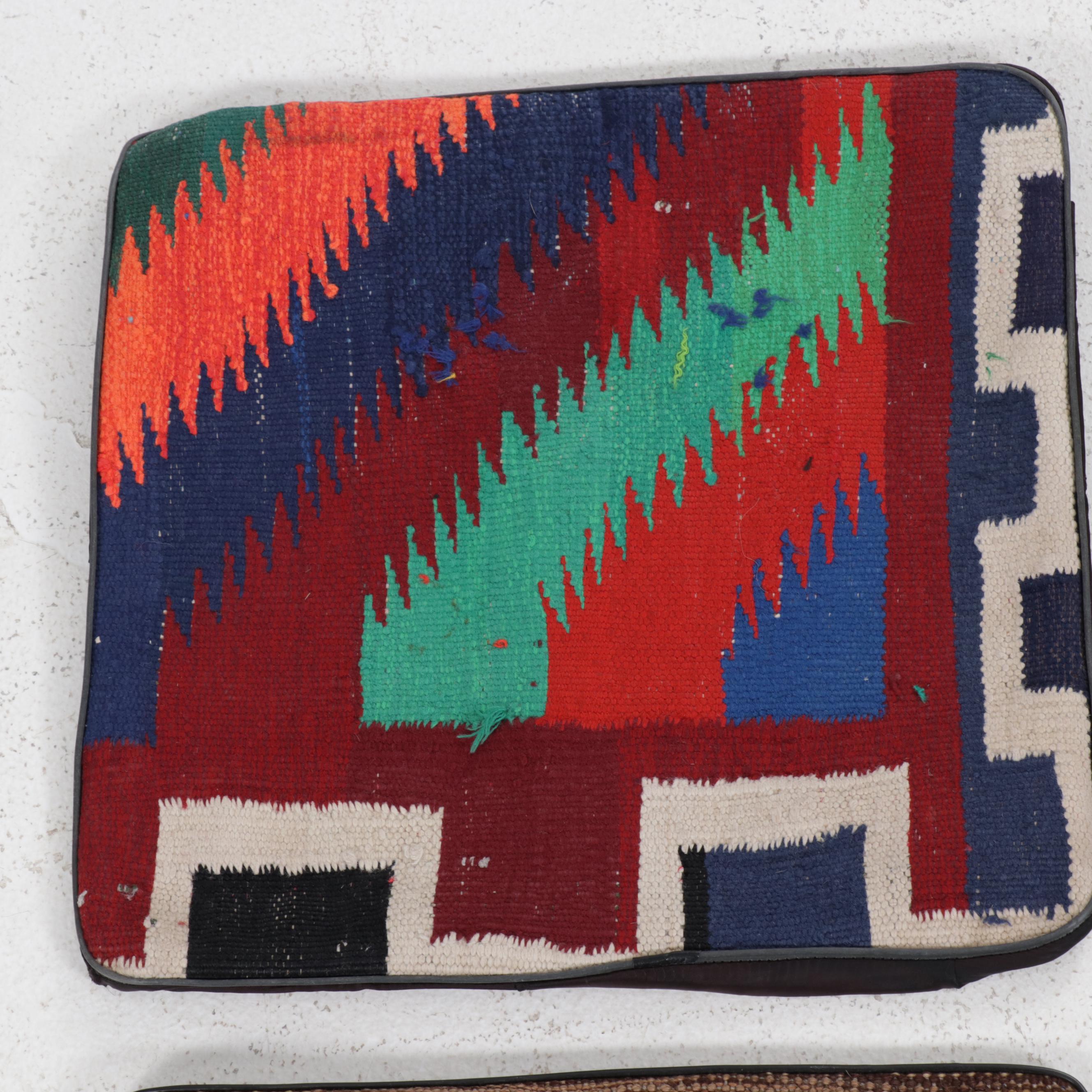 Handwoven Kilim Face Throw Pillow Covers