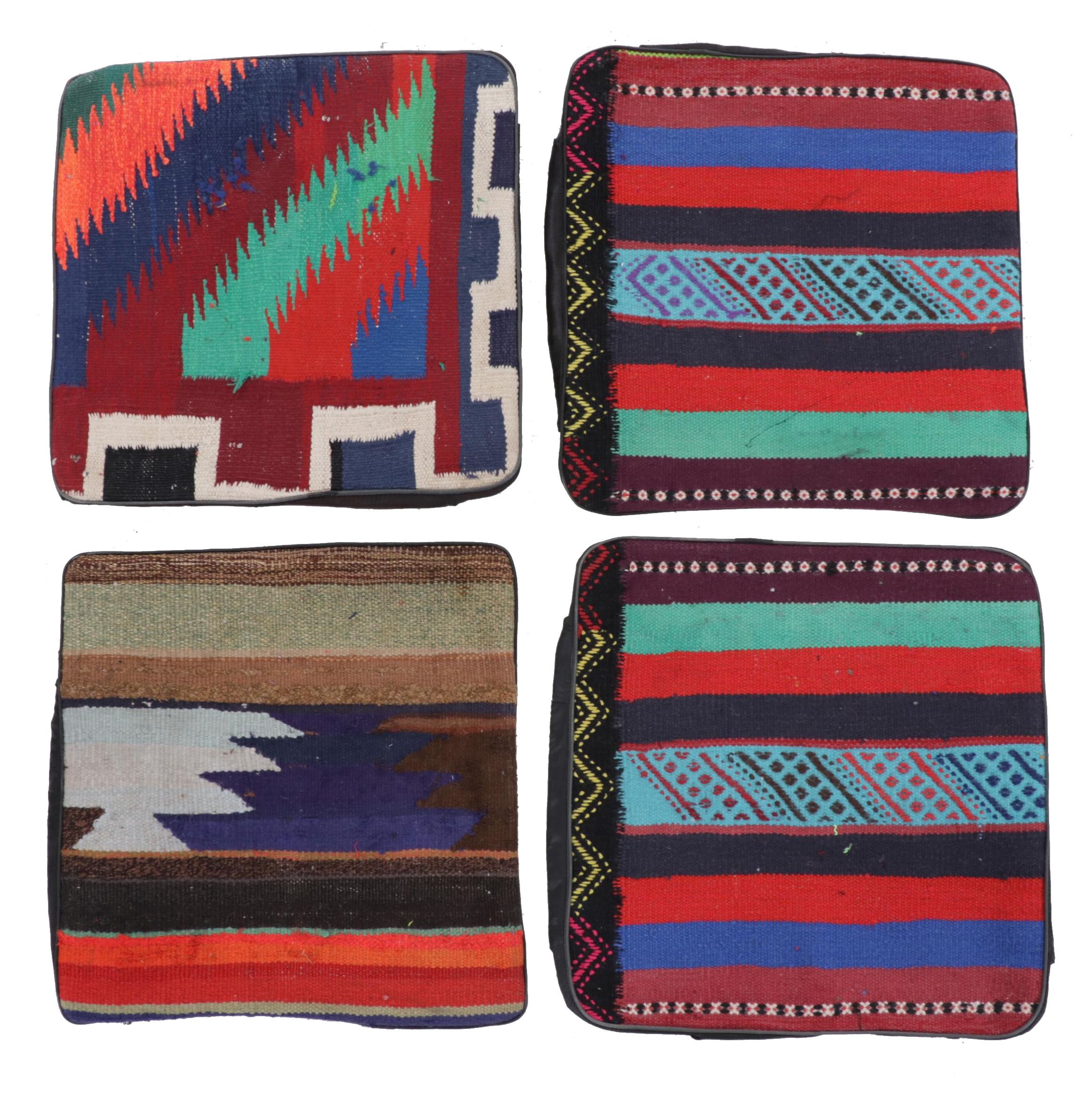 Handwoven Kilim Face Throw Pillow Covers