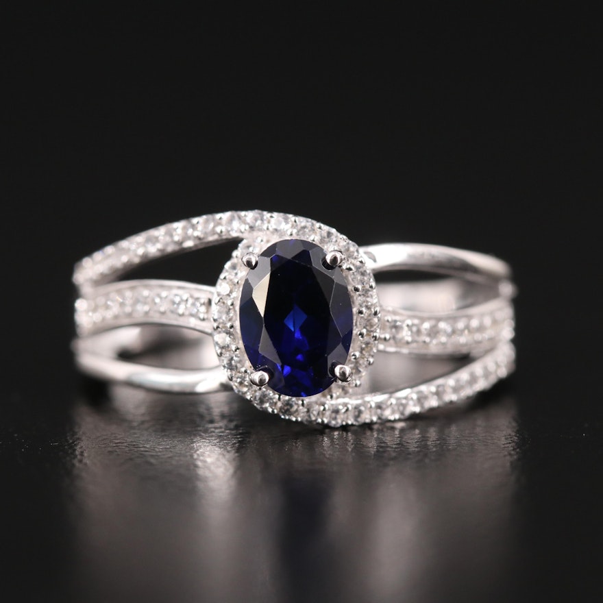 Sterling Sapphire Ring