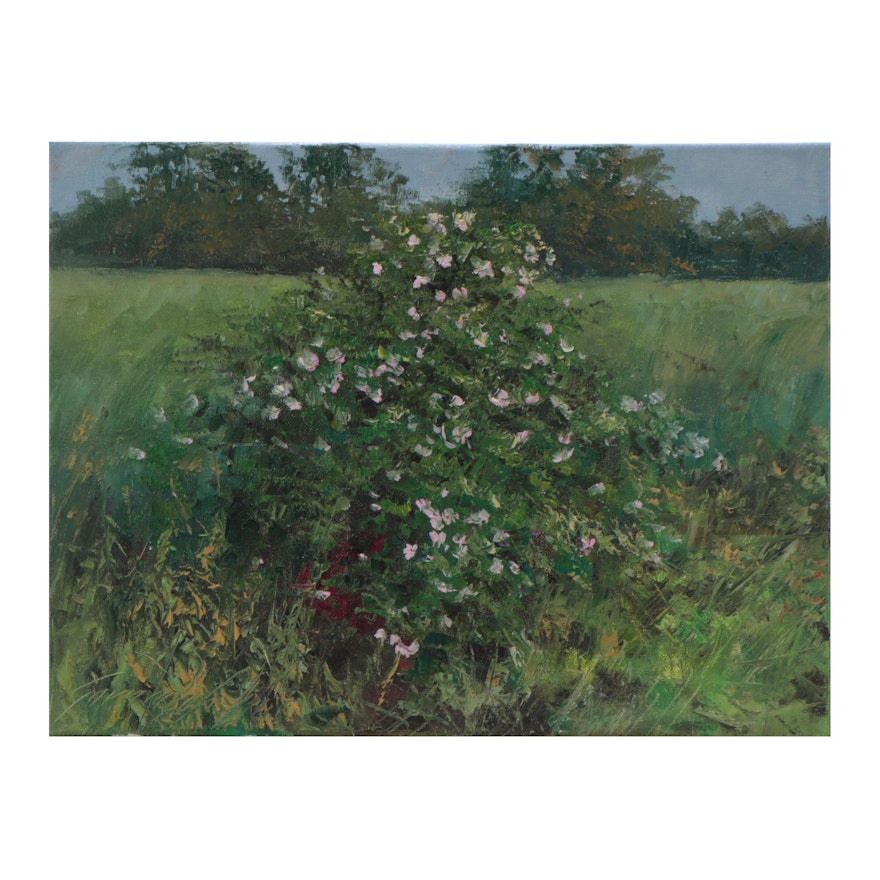 Garncarek Aleksander Oil Painting "Dzika róża," 2021