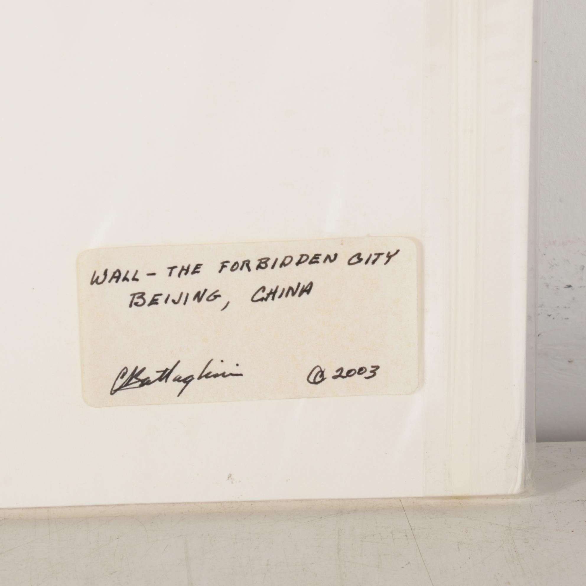 Charles Battaglini Digital Prints "Wall- The Forbidden City," 2003