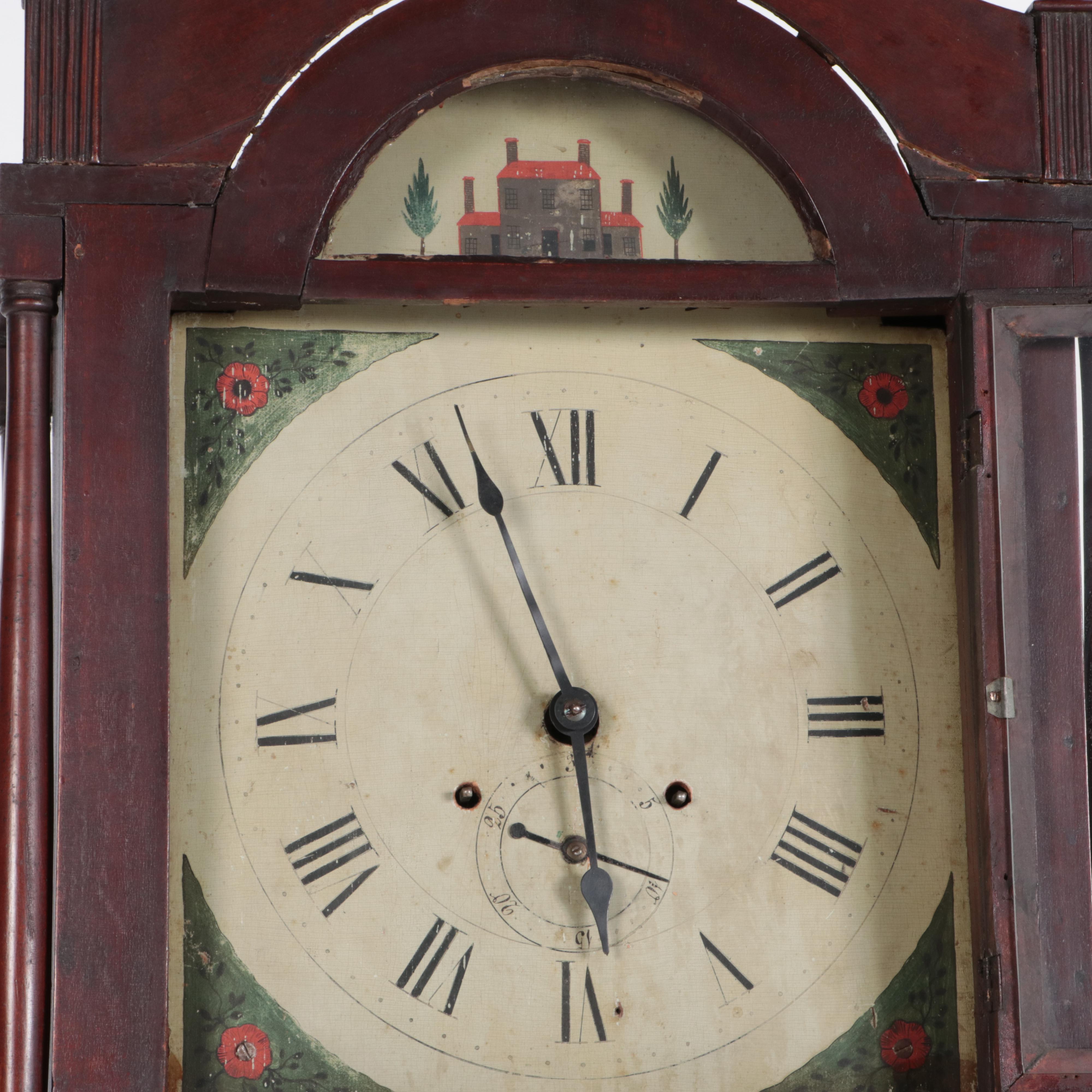 American Federal Grandfather Clock, Early 19th Century