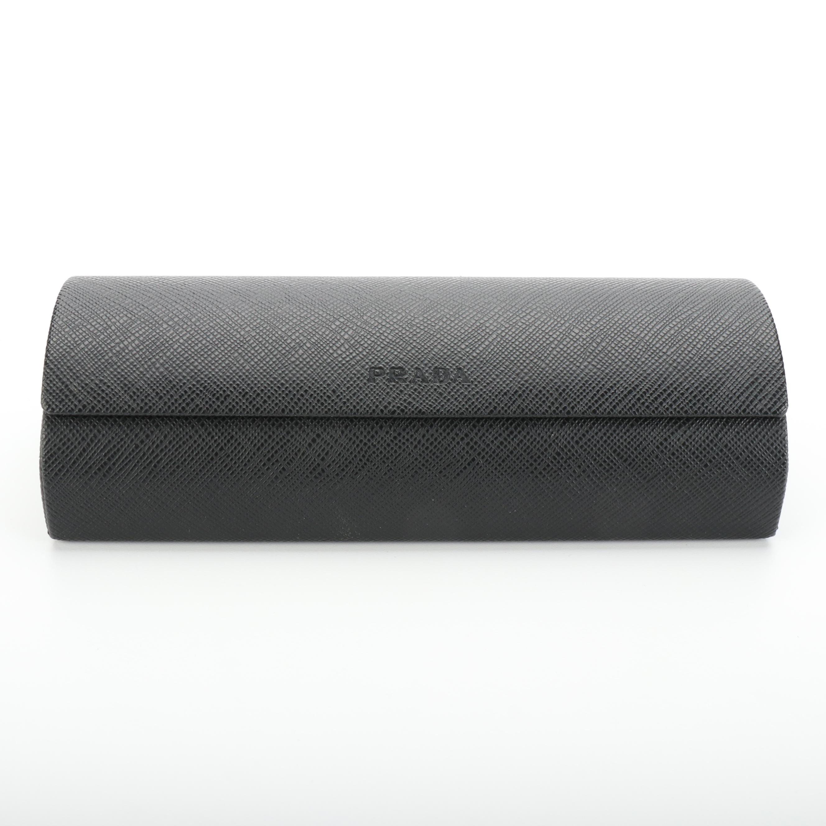 Prada SPR24X Havana Modified Cat Eye Sunglasses with Case