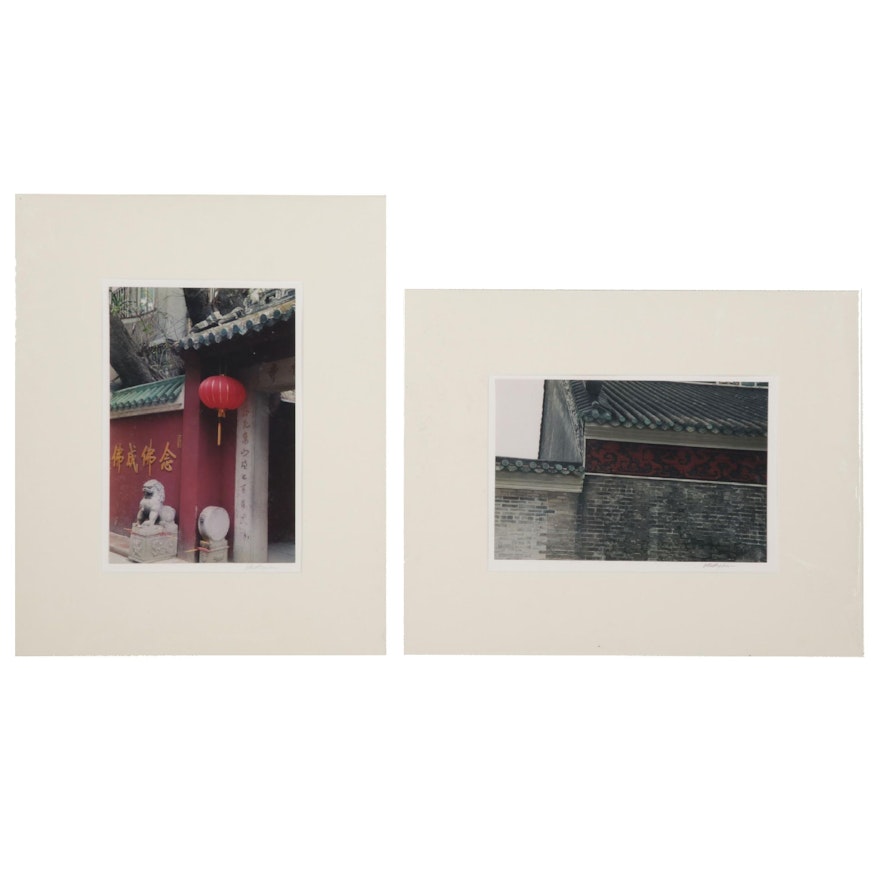 Charles Battaglini Digital Prints of Chinese Architectural Details, 21st Century