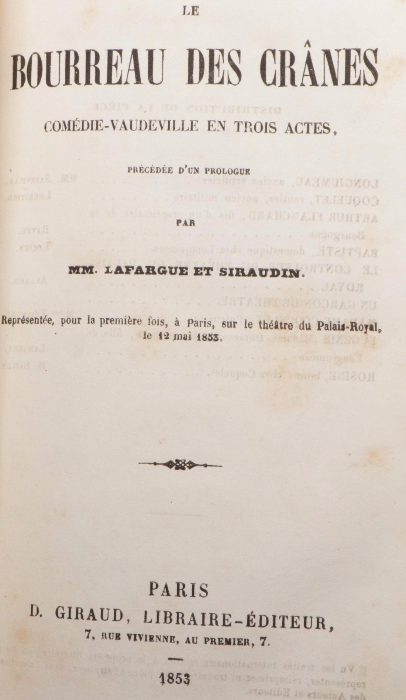 French Translation "Forum Romain" by Christian Hüelsen with French Plays