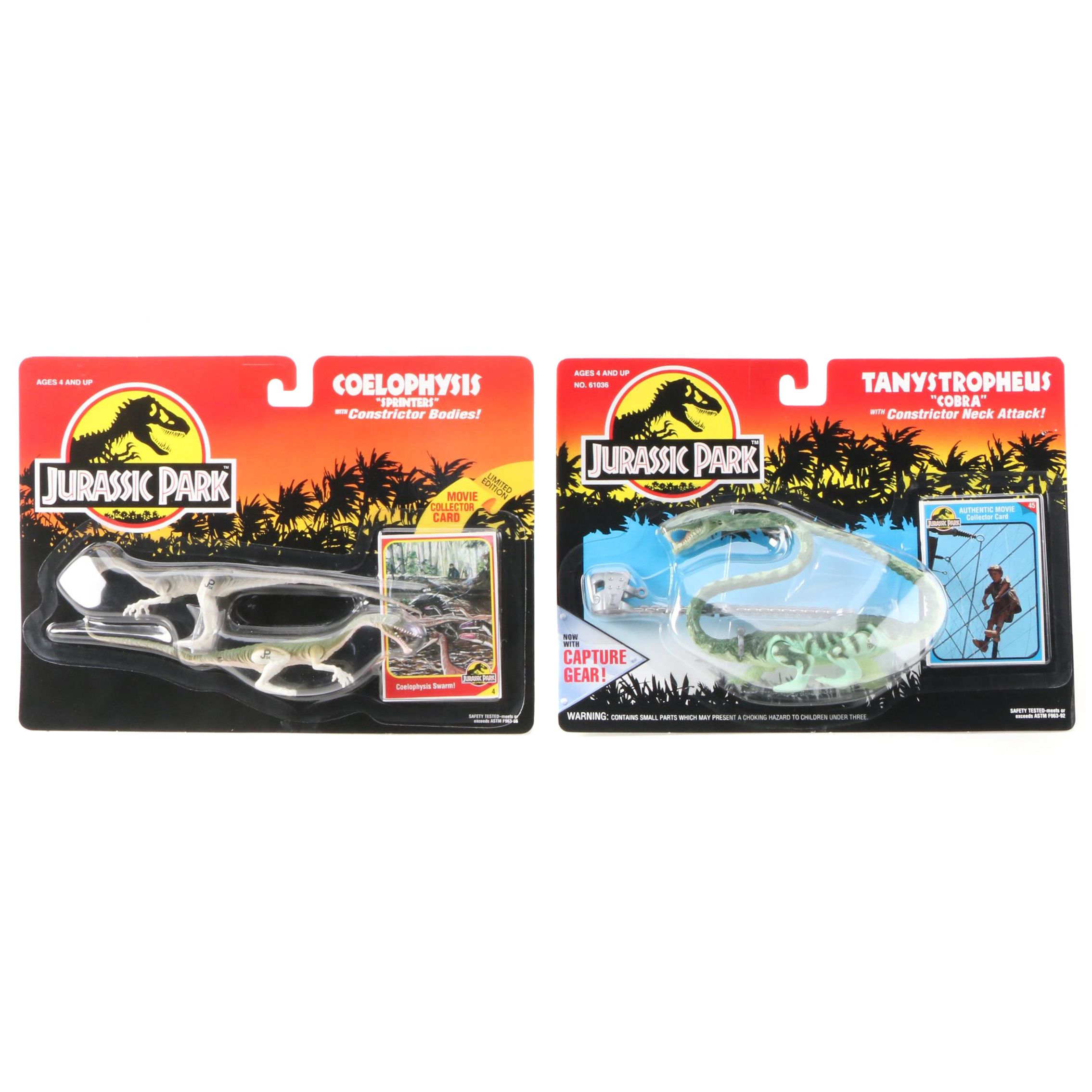Kenner Jurassic Park Coelophysis and Tanystropheus Dinosaur Action Figures