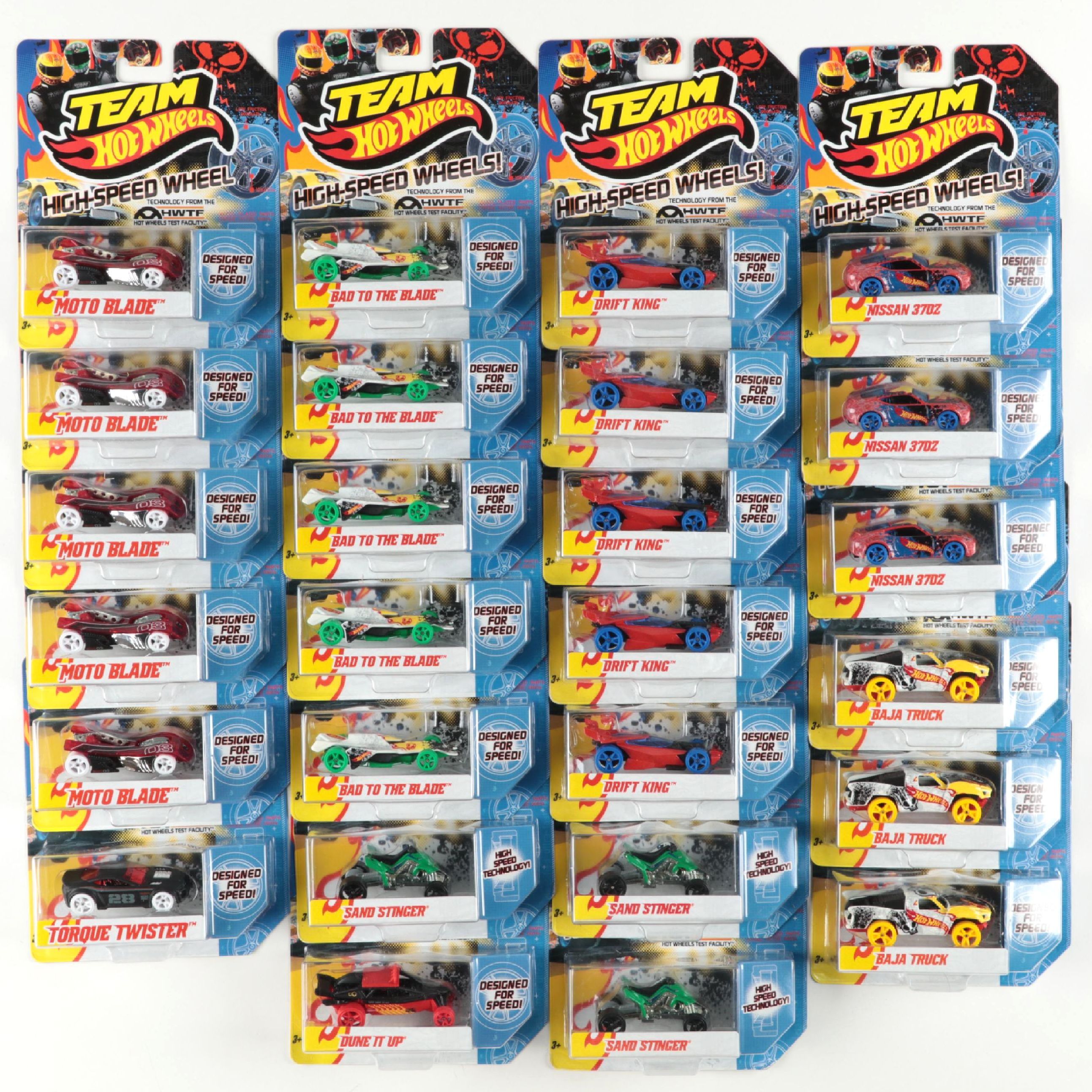 Team Hot Wheels Cars Including Moto Blade and More