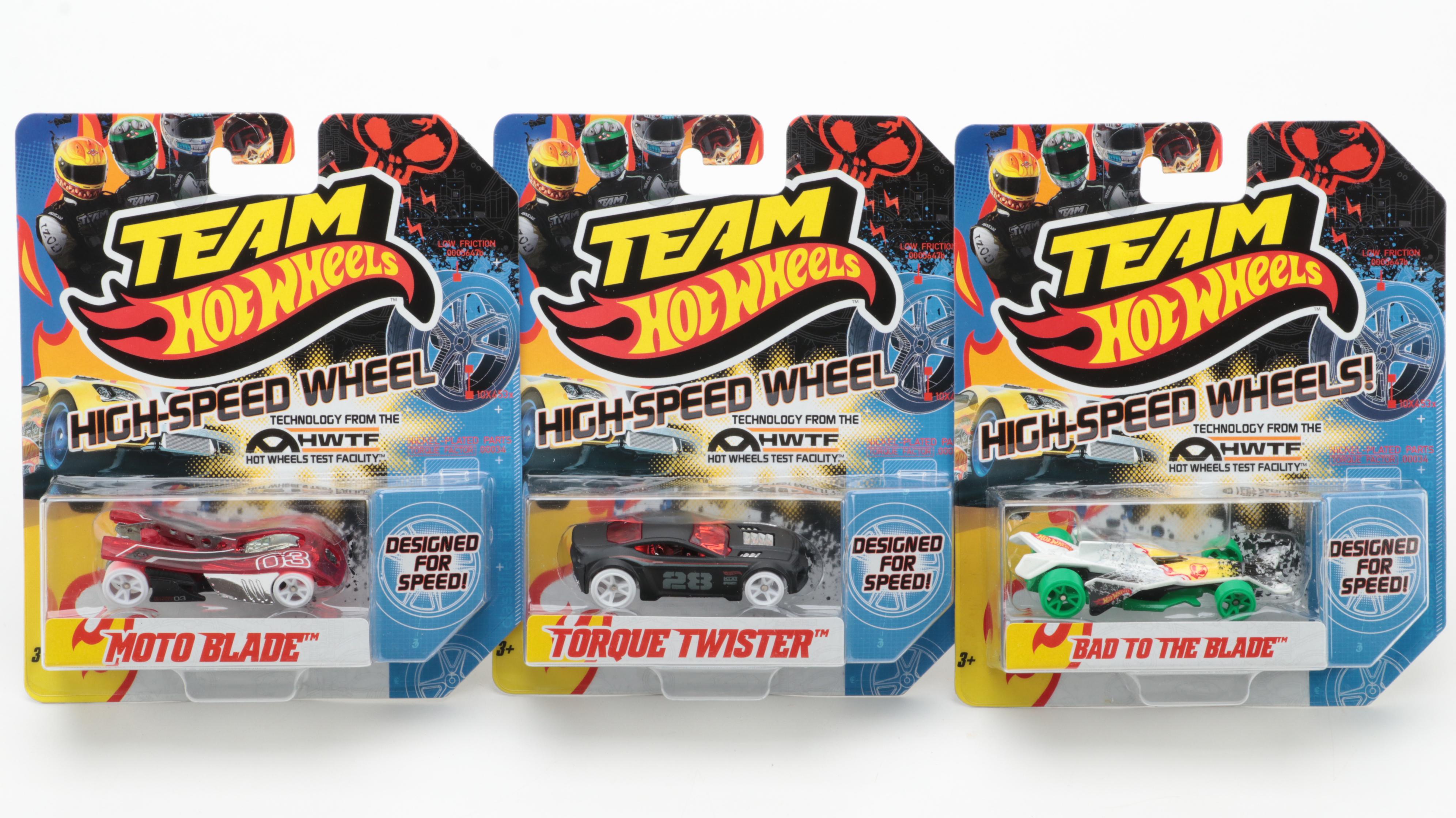 Team Hot Wheels Cars Including Moto Blade and More