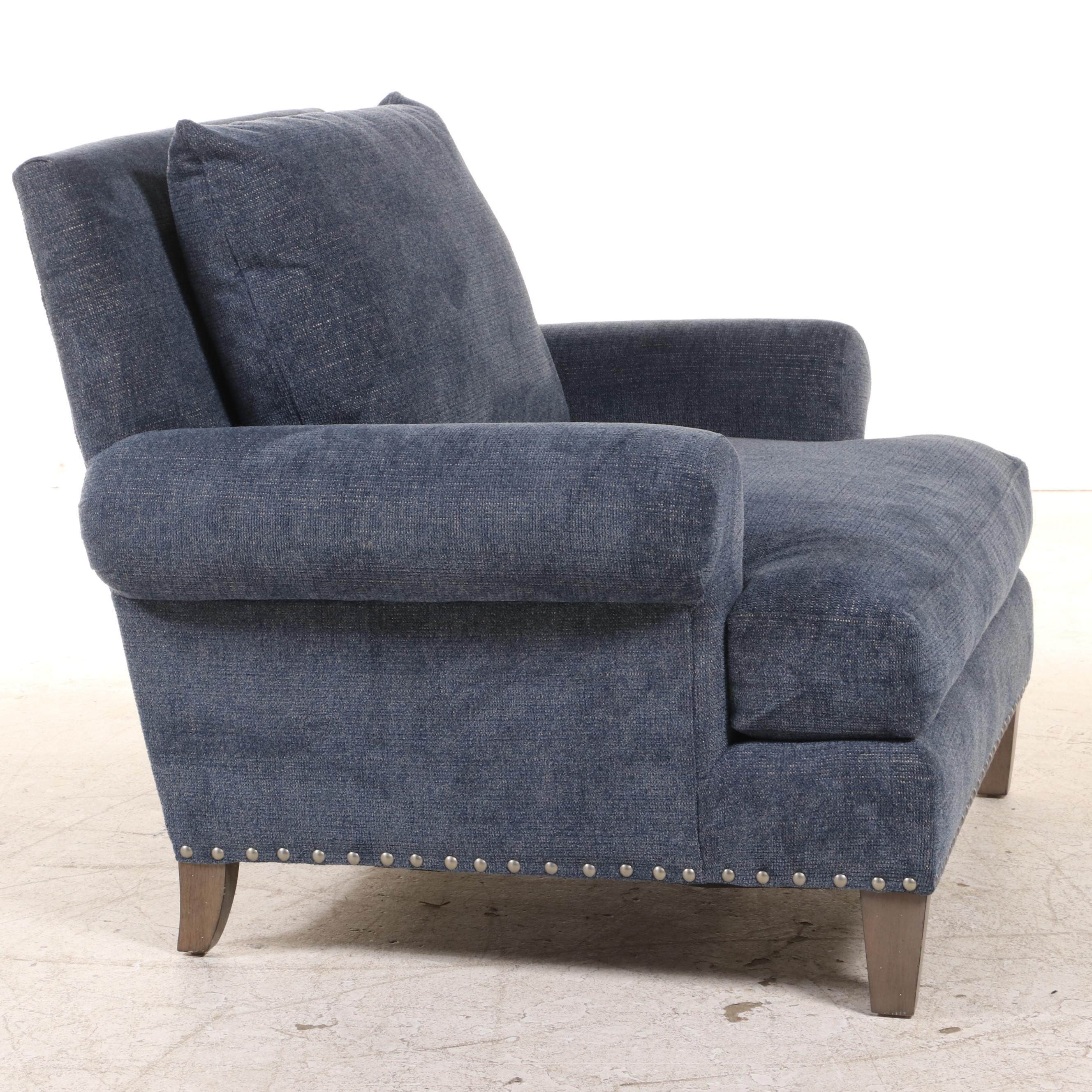 Bernhardt "Sadie" Custom-Upholstered Easy Armchair with Nailhead Trim