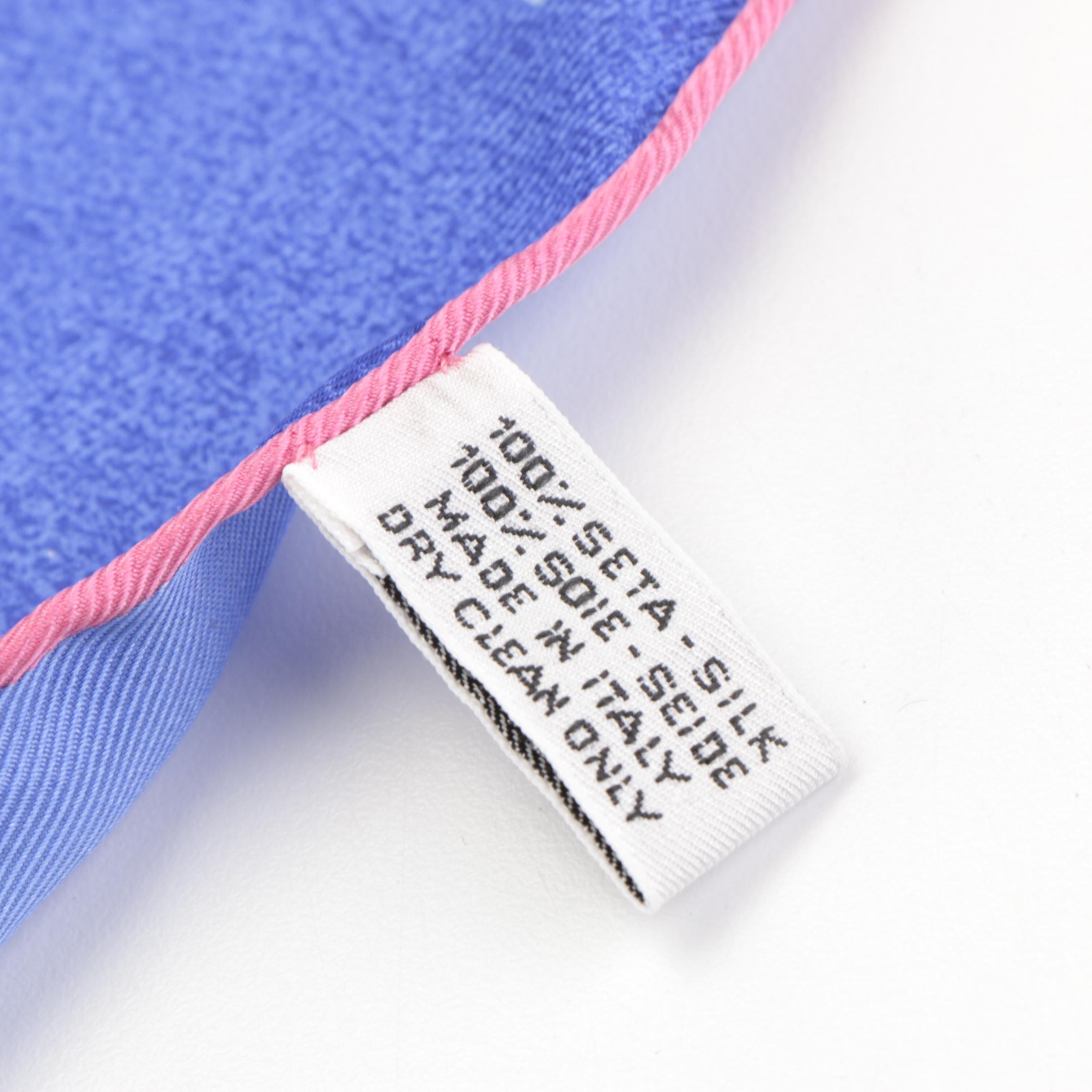 Louis Vuitton x William Wilson "Les Chevaux" Silk Twill Scarf