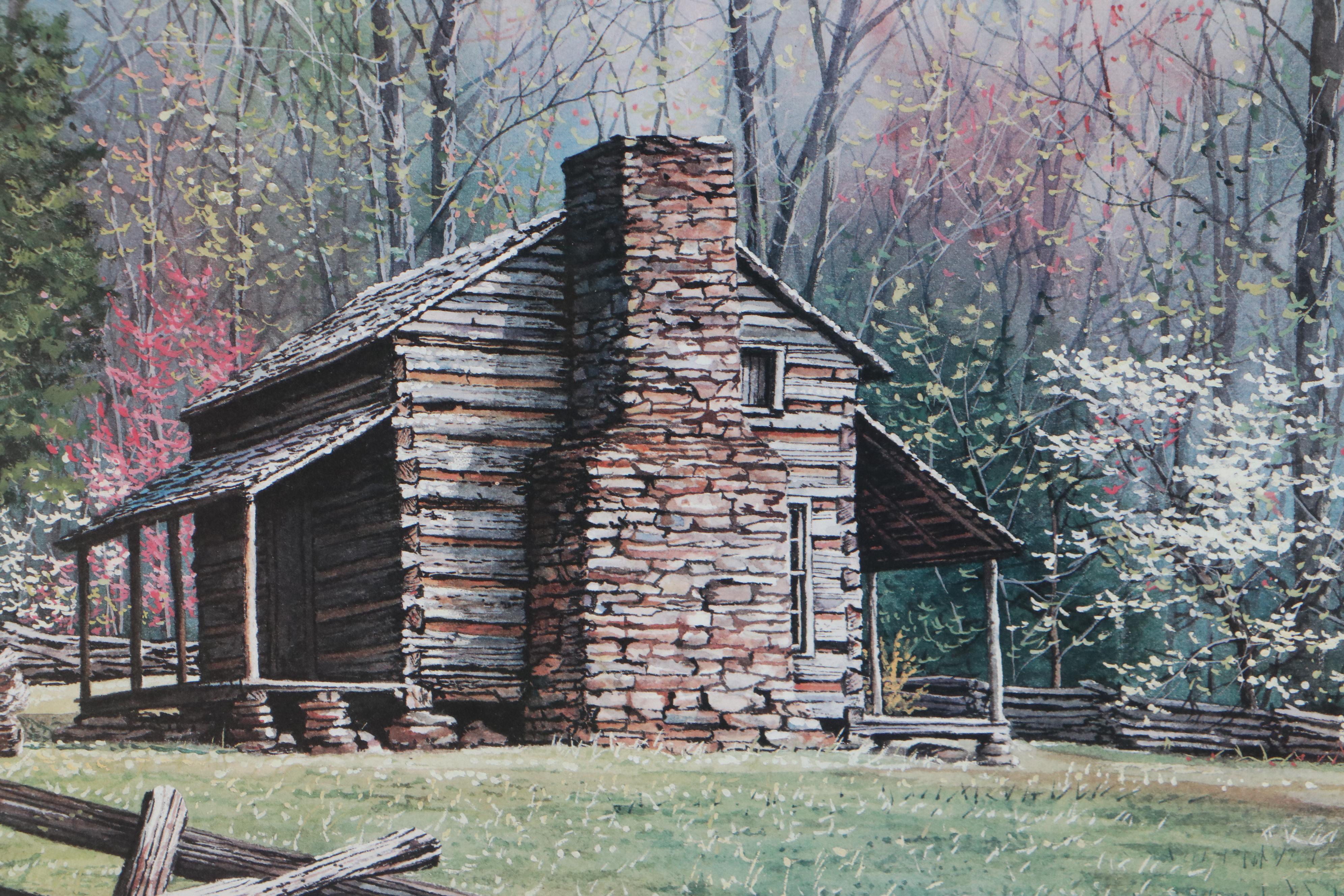 Robert Tino Landscape Offset Lithographs