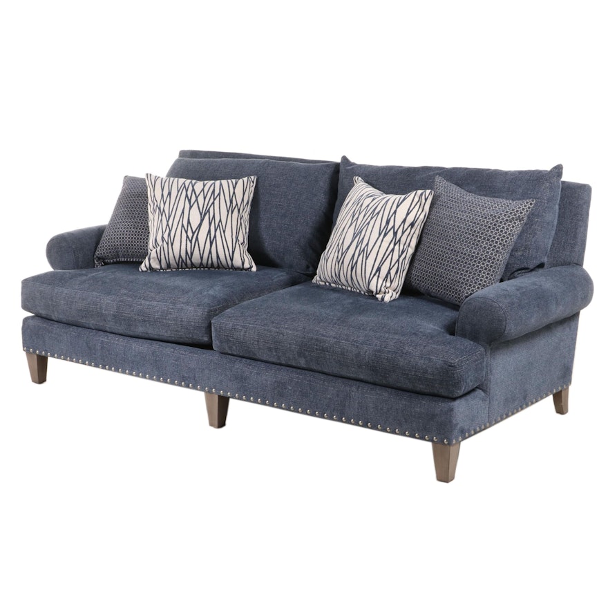 Bernhardt "Sadie" Custom-Upholstered Roll-Arm Sofa with Nailhead Trim