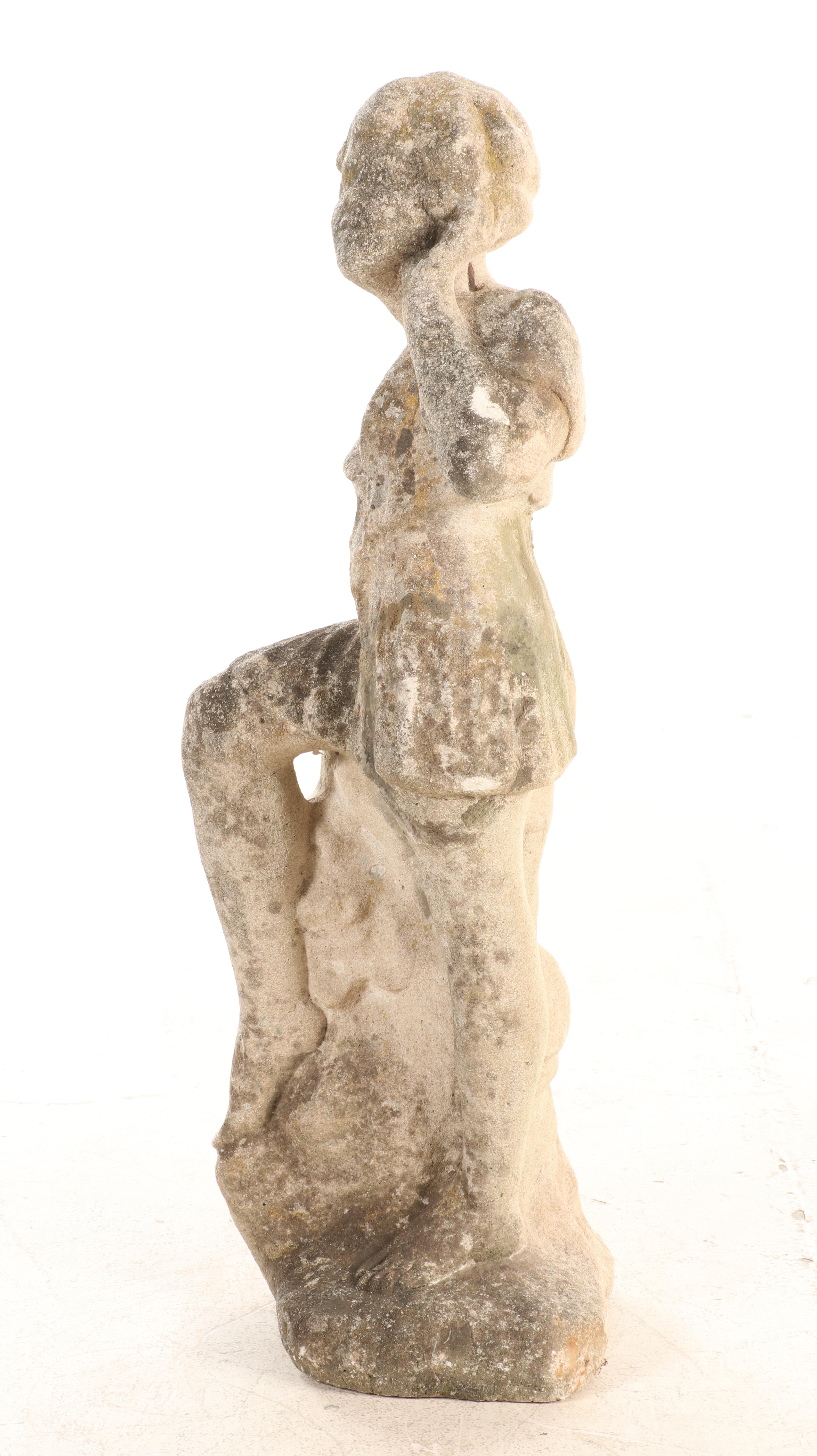 Cast Concrete Statue of Young Child