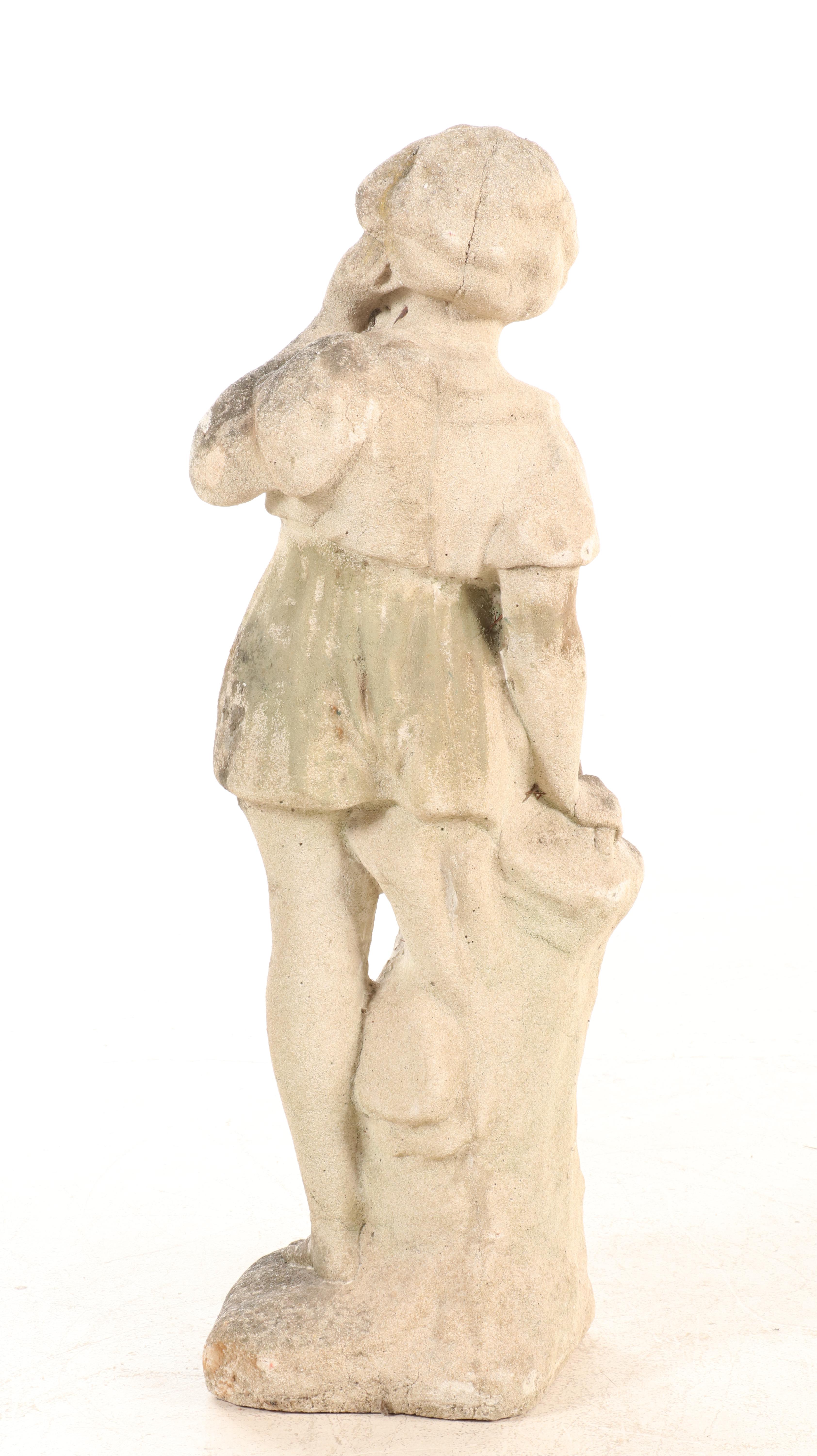 Cast Concrete Statue of Young Child