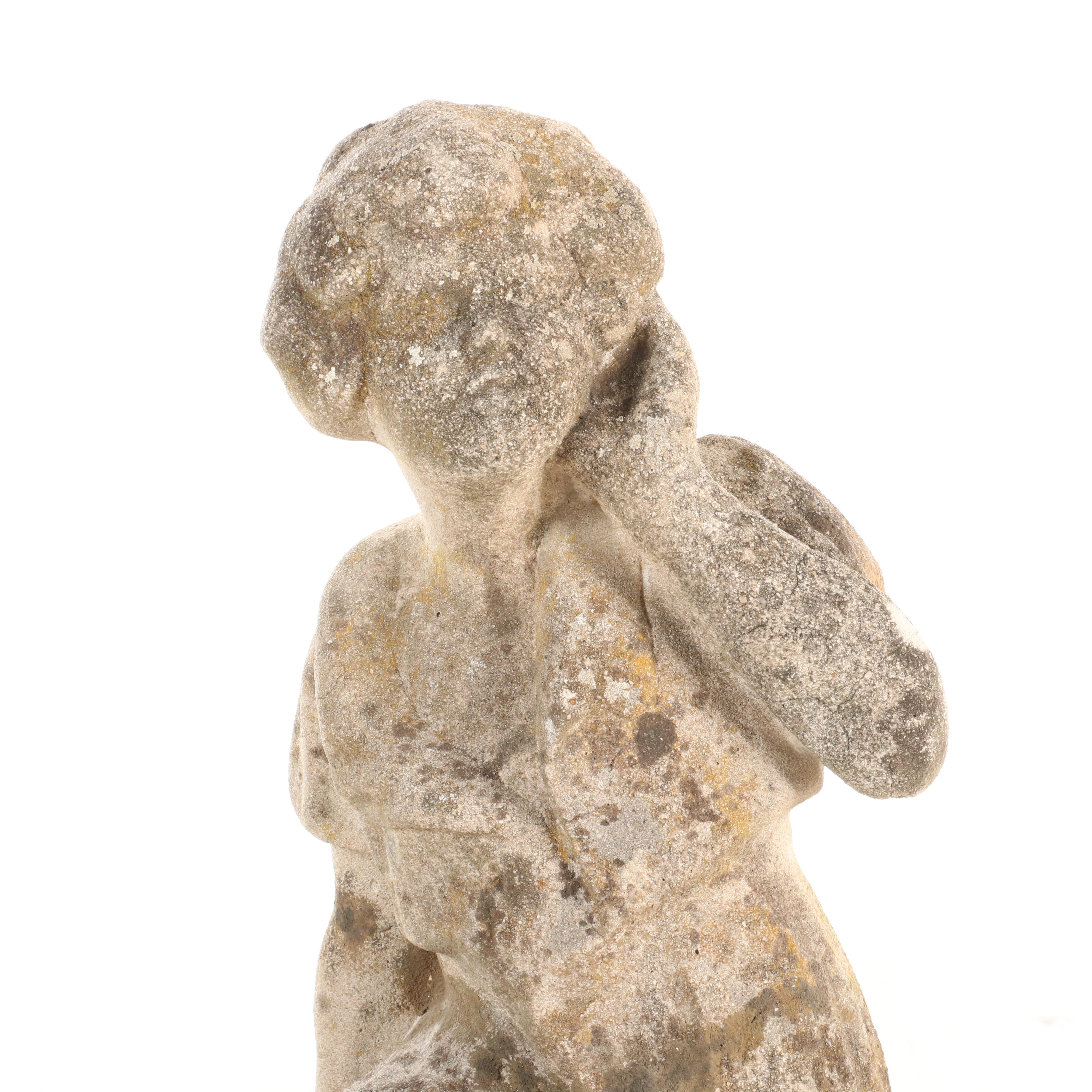 Cast Concrete Statue of Young Child