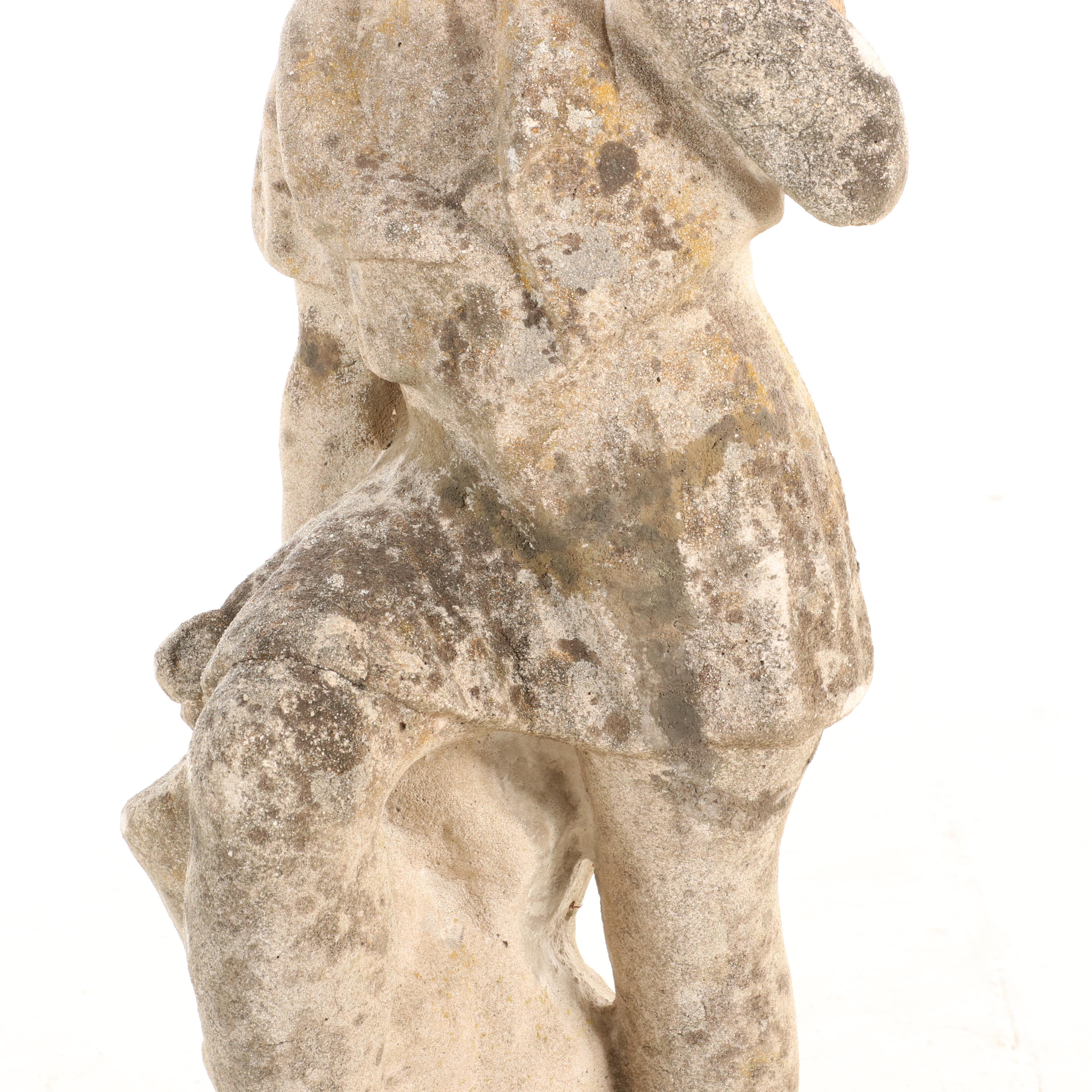 Cast Concrete Statue of Young Child