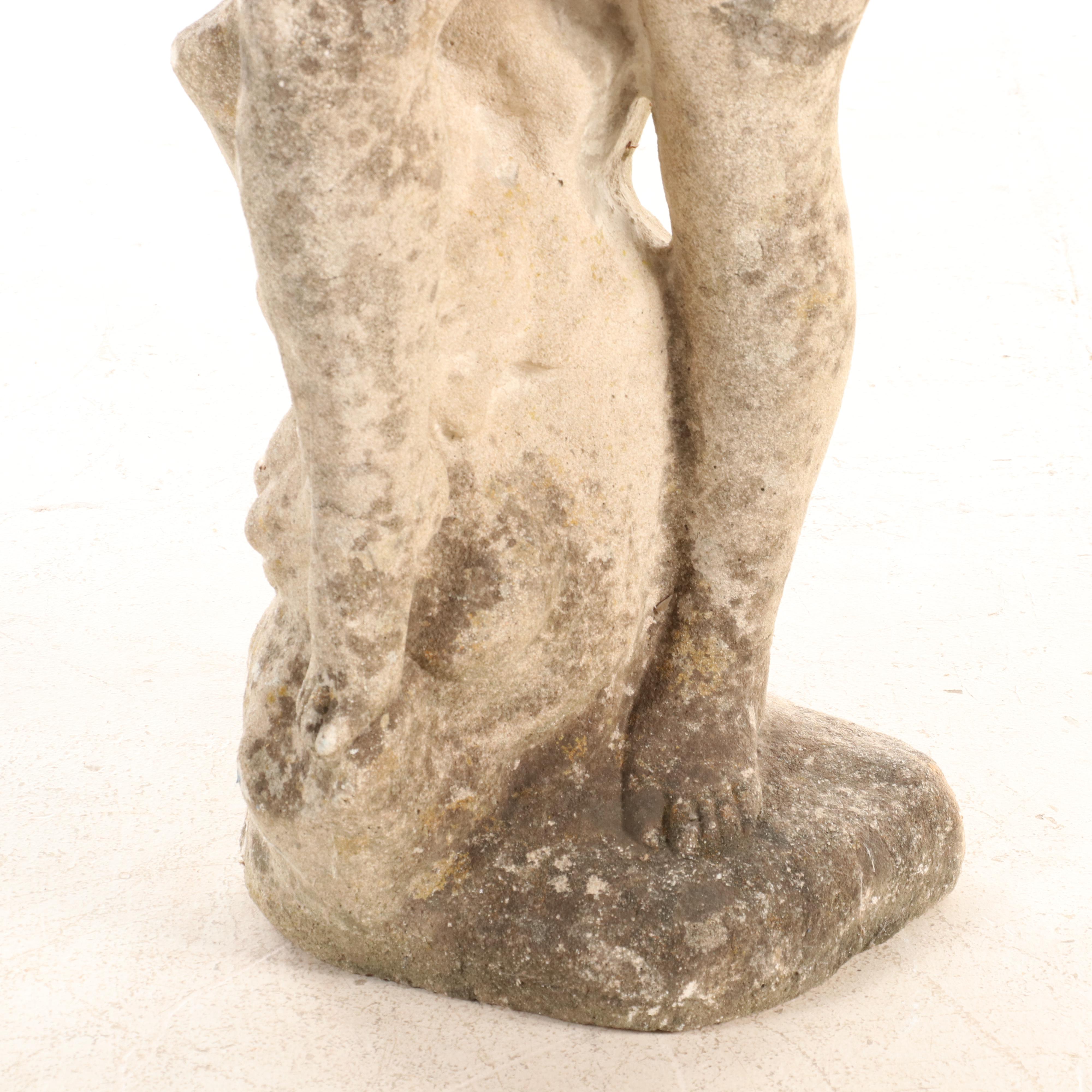 Cast Concrete Statue of Young Child