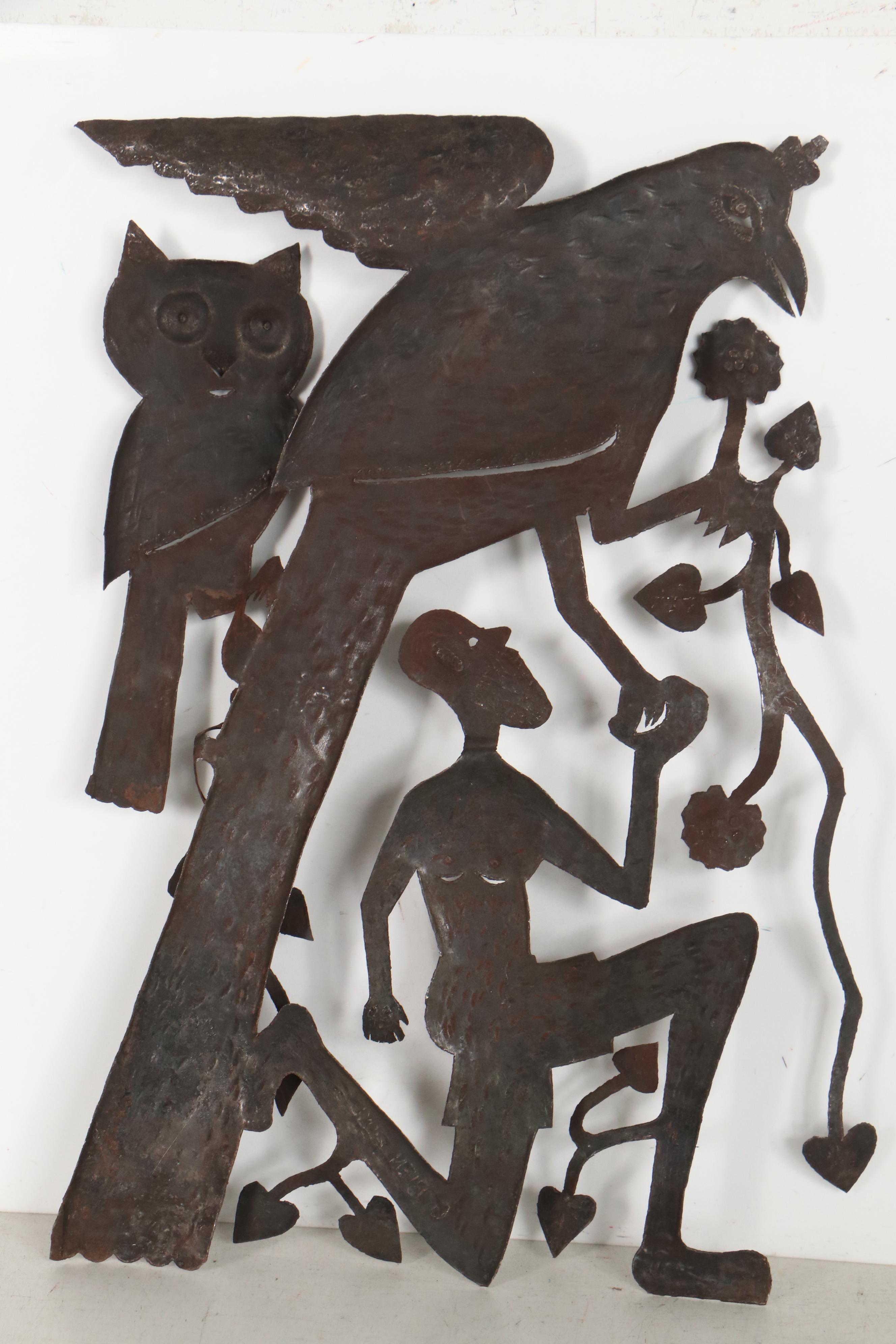 Gabriel Bien-Aime Haitian Metal Art Sculpture