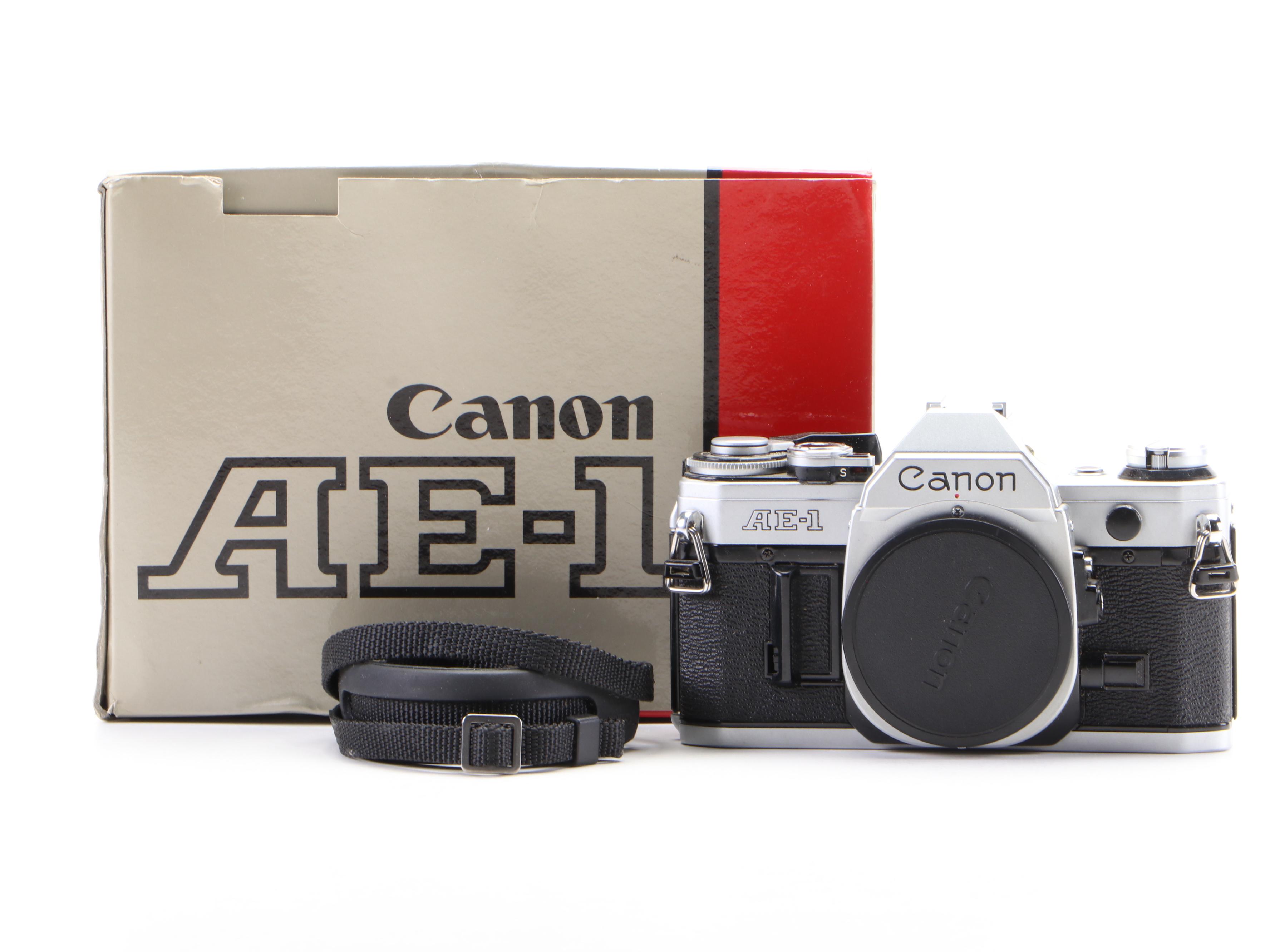 Canon AE-1, Macrolite ML-1 Light, FD 50mm Macro Lens and Other Accessories