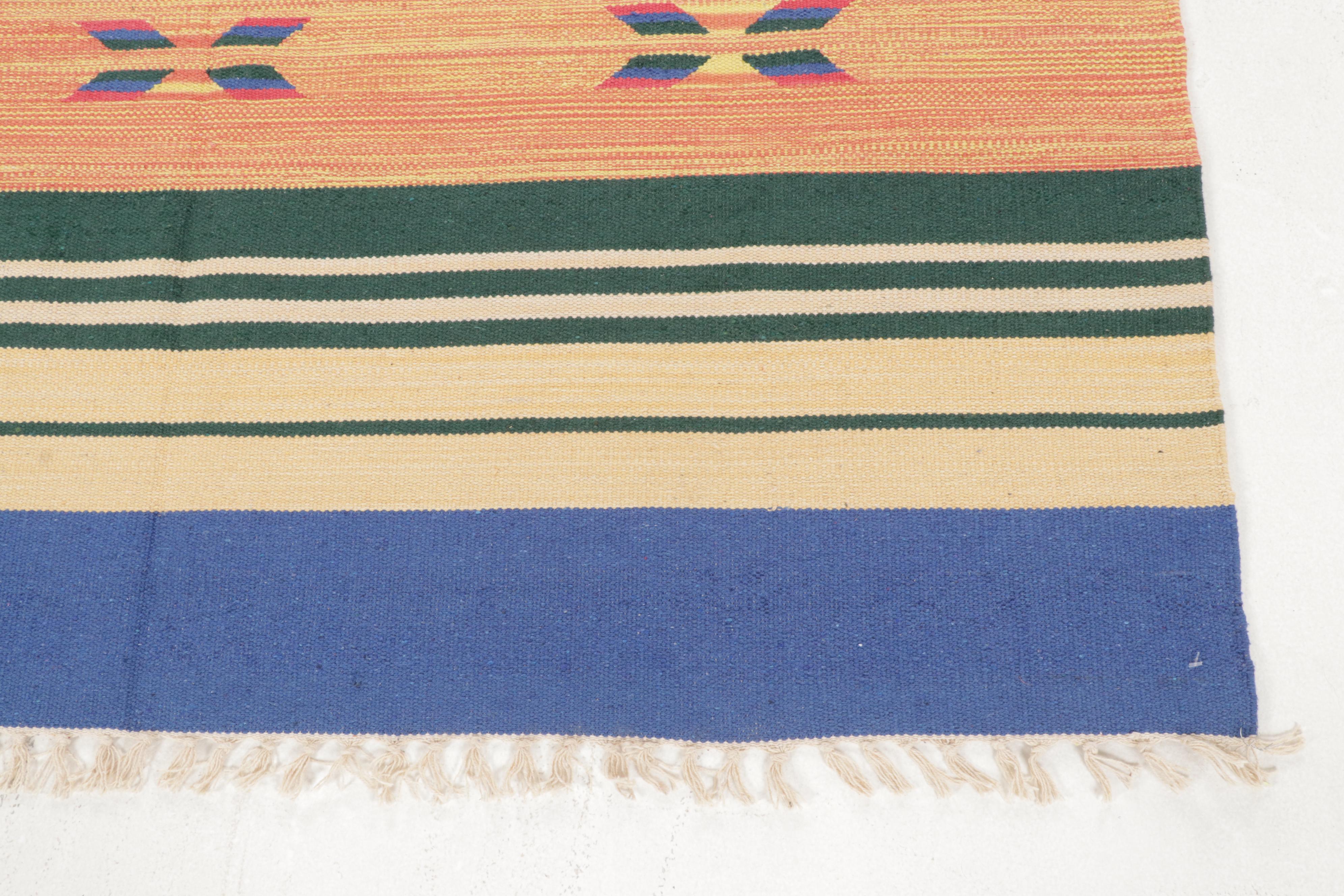 5'1 x 7'6 Handwoven Southwestern Style Kilim Area Rug