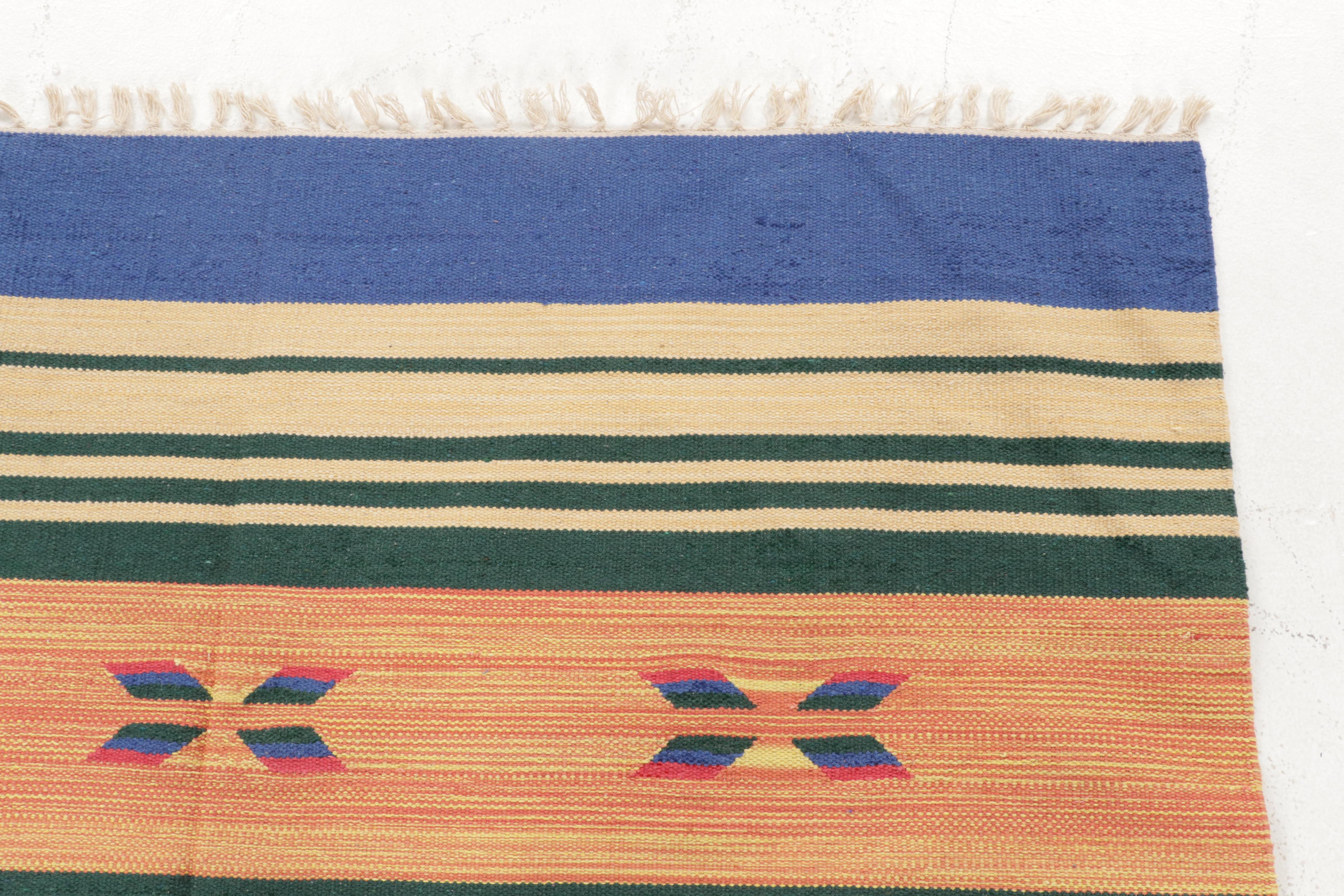 5'1 x 7'6 Handwoven Southwestern Style Kilim Area Rug