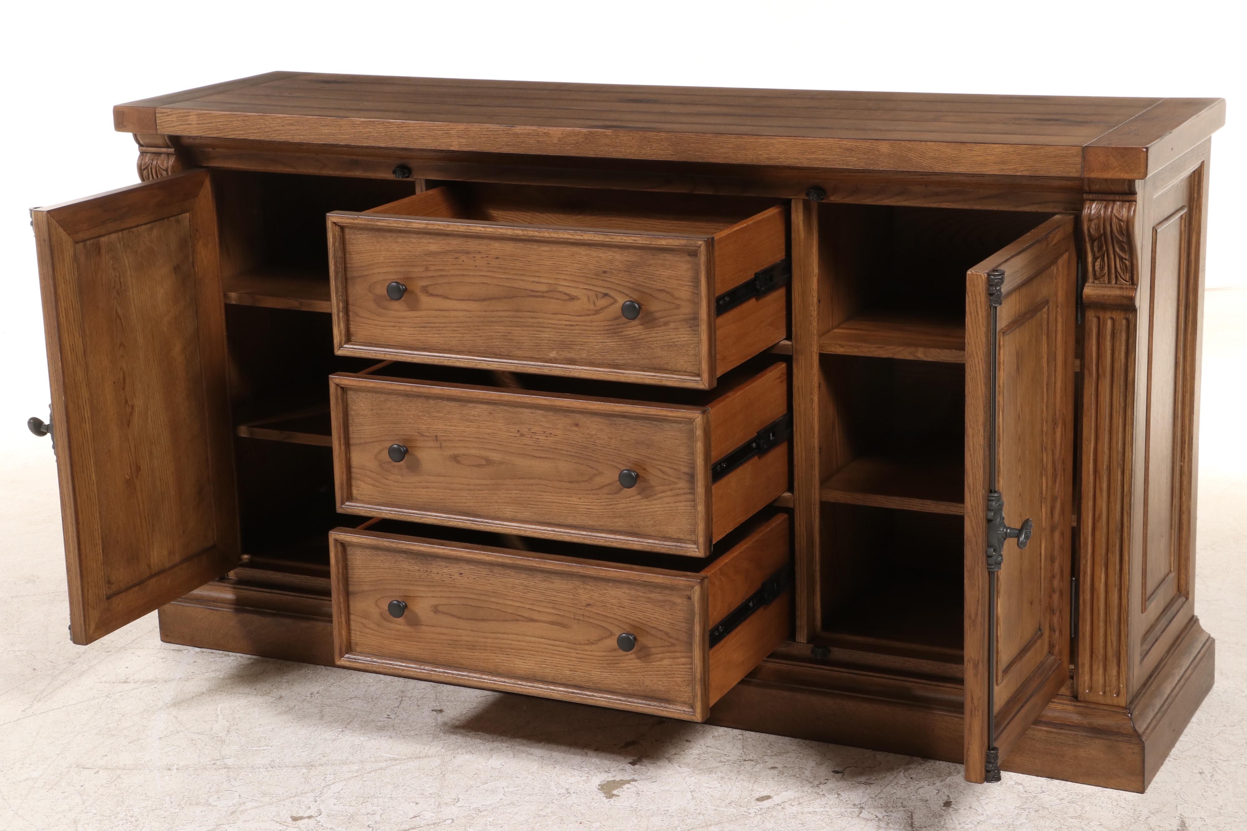 Havertys "Avondale II" Oak and Ash Buffet
