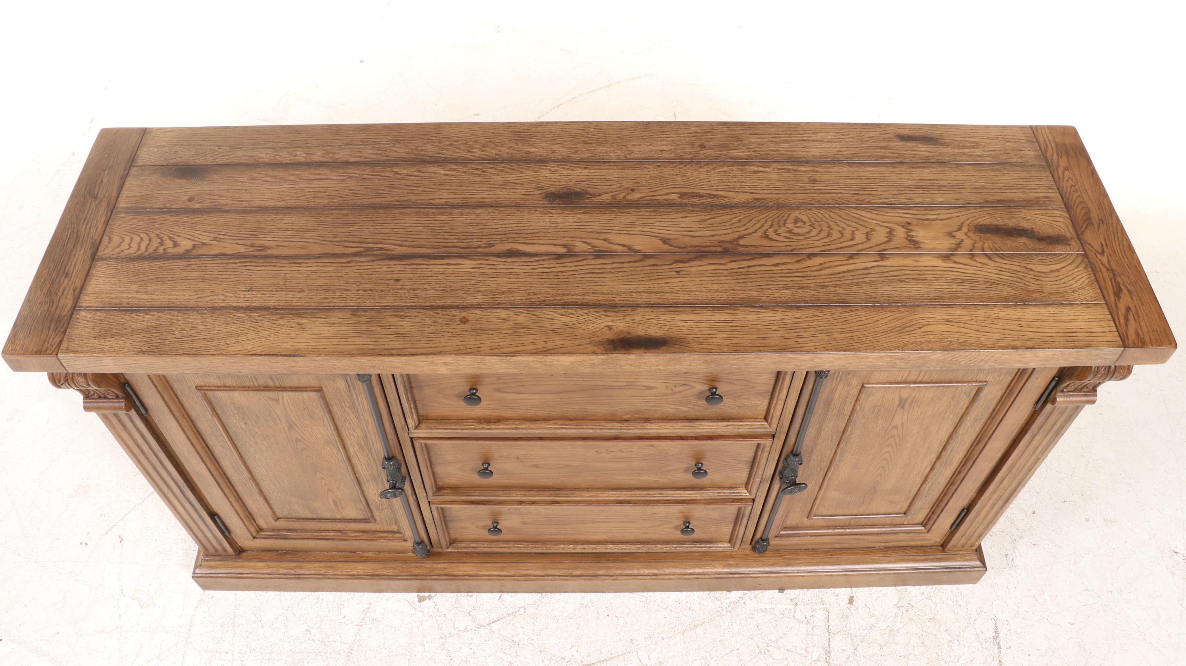 Havertys "Avondale II" Oak and Ash Buffet