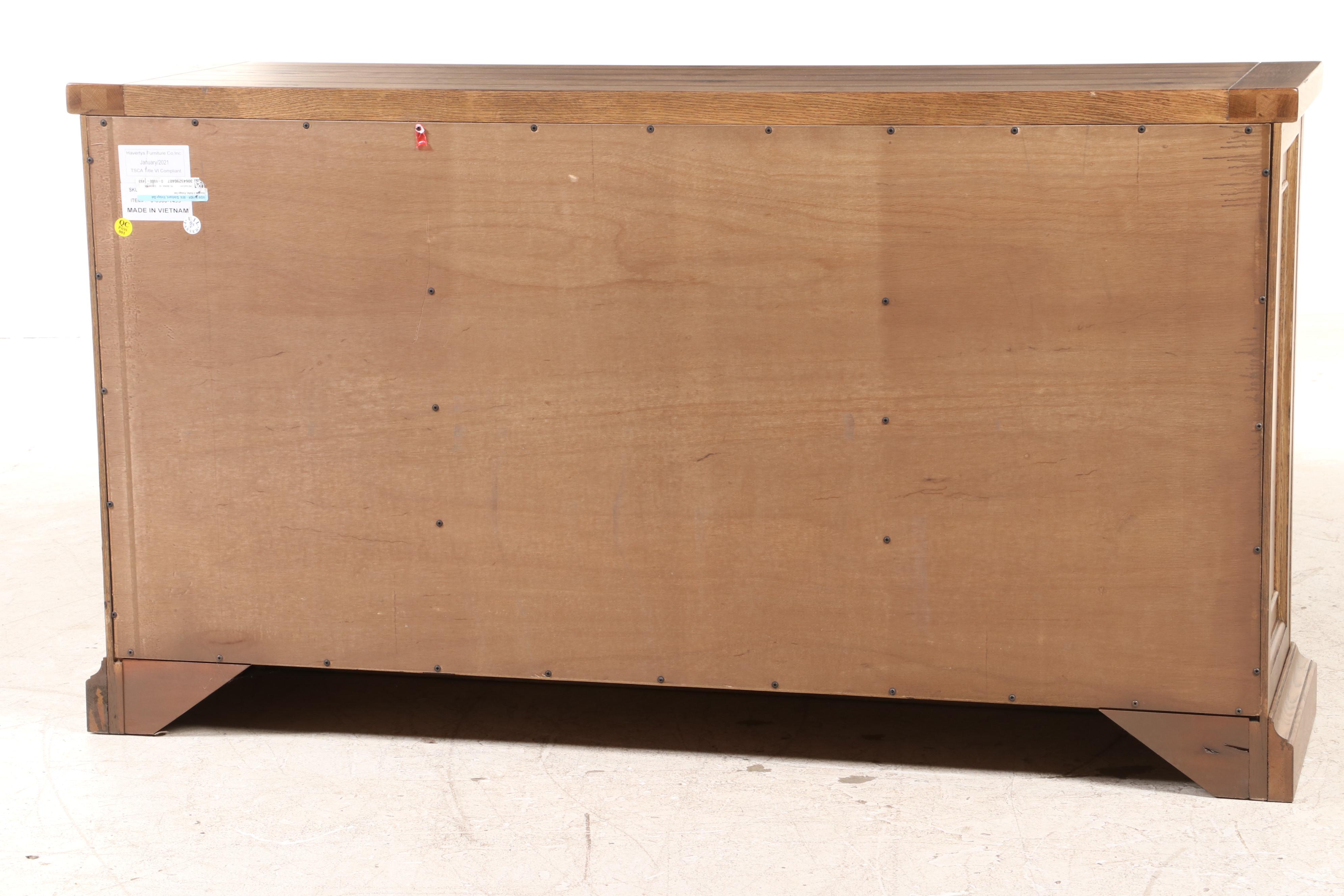 Havertys "Avondale II" Oak and Ash Buffet