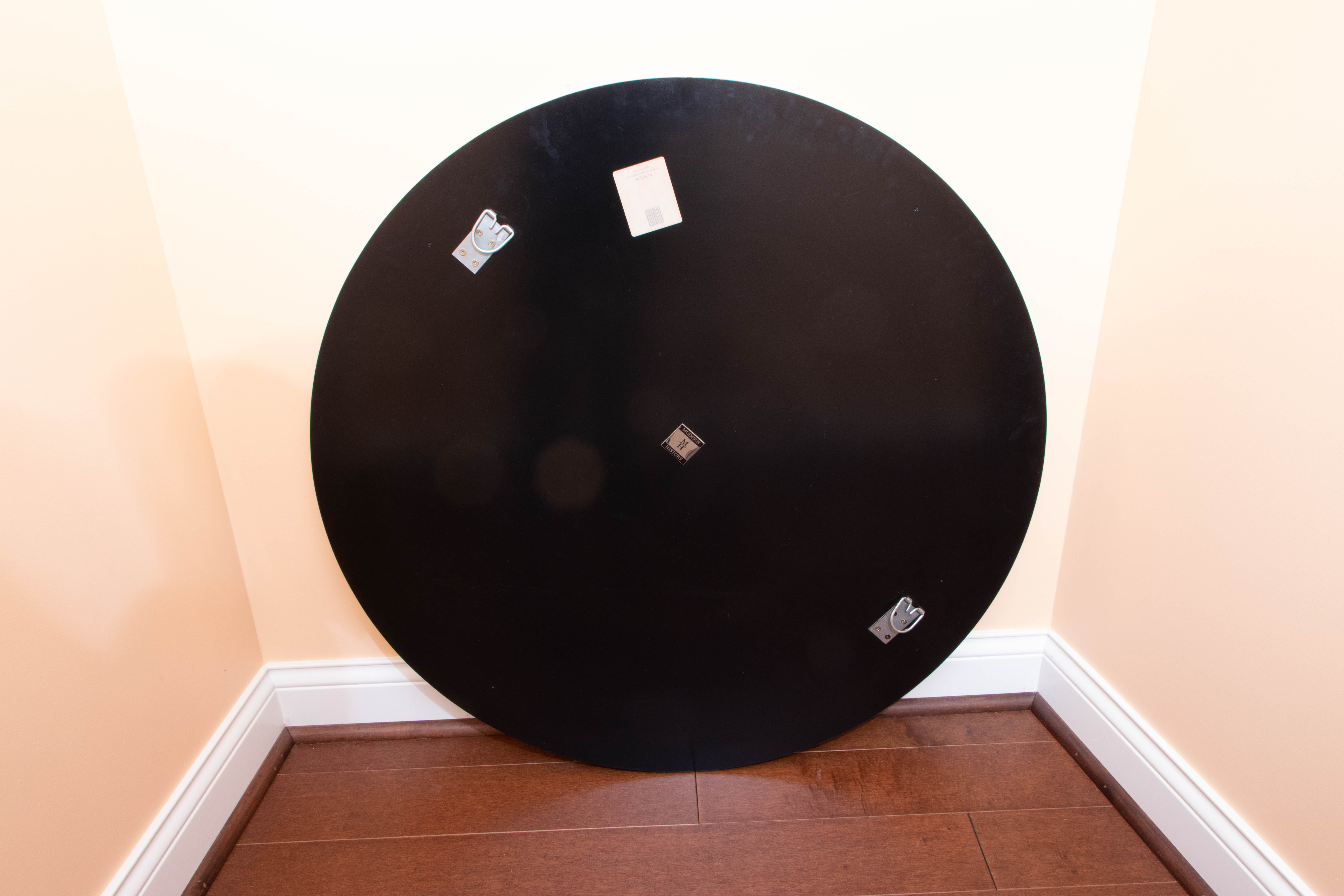 Modern History Round Eglomise Wall Mirror