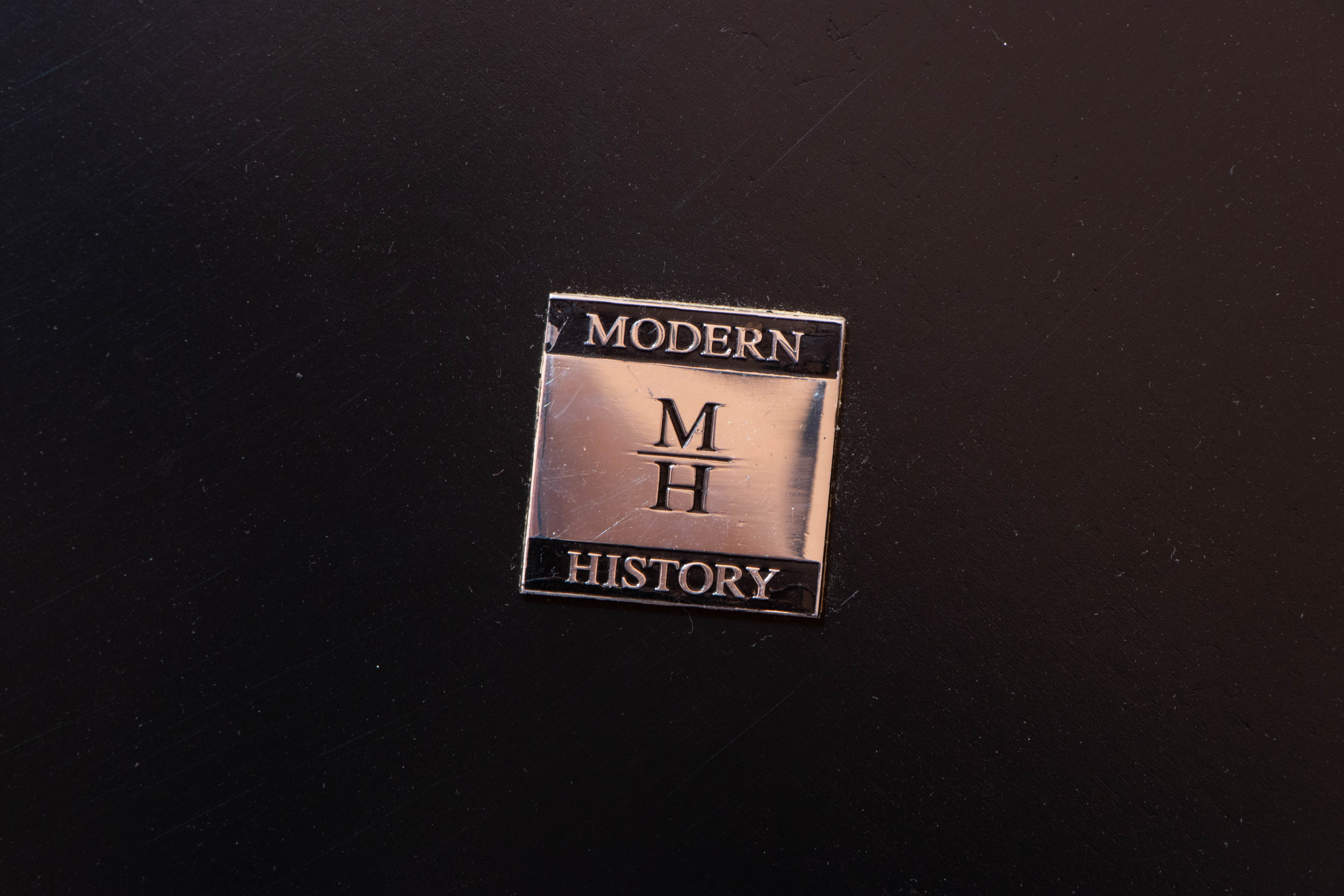 Modern History Round Eglomise Wall Mirror