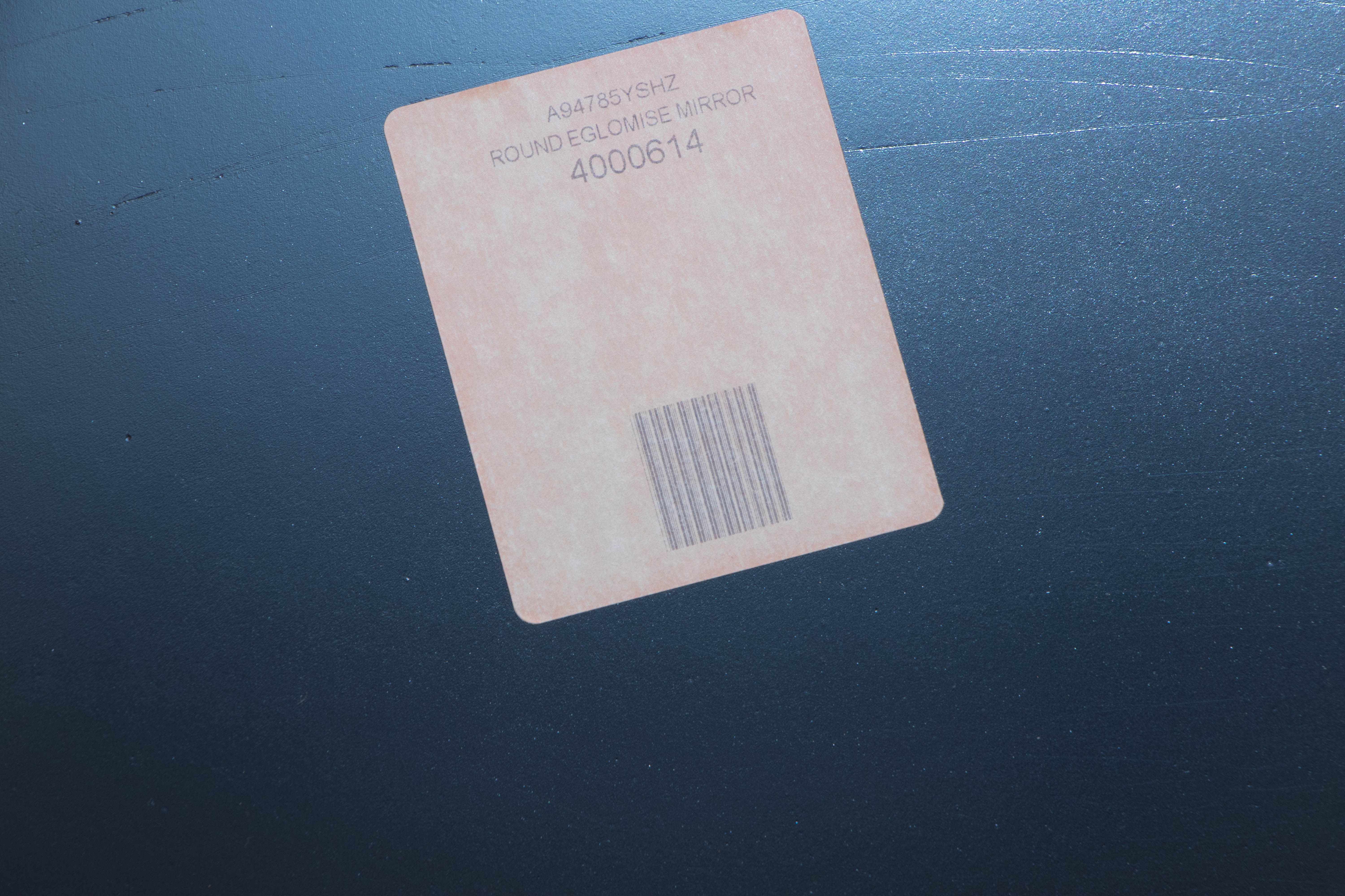 Modern History Round Eglomise Wall Mirror