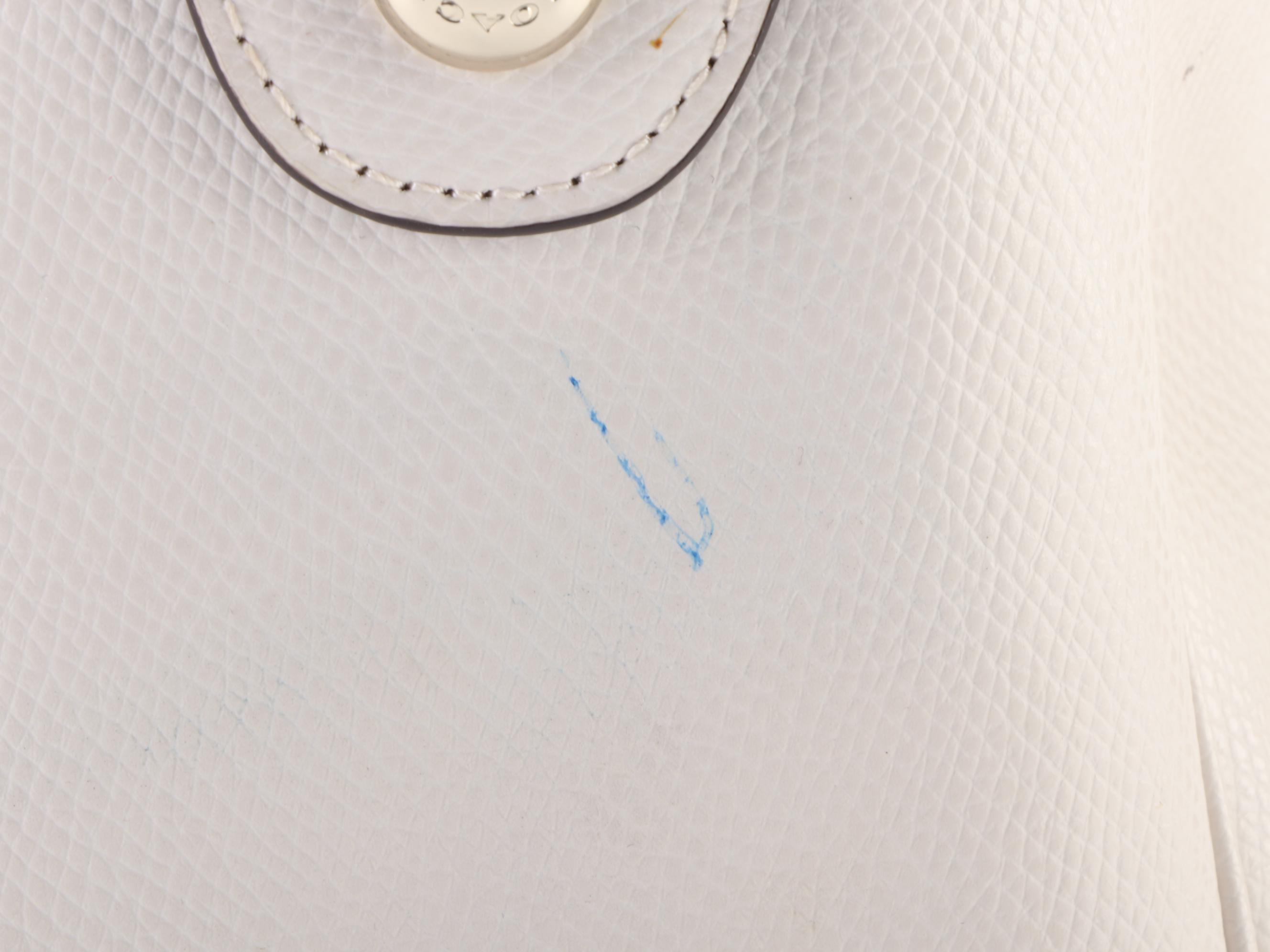 Coach Bennett Boston Bag in White Cross-Grain Leather