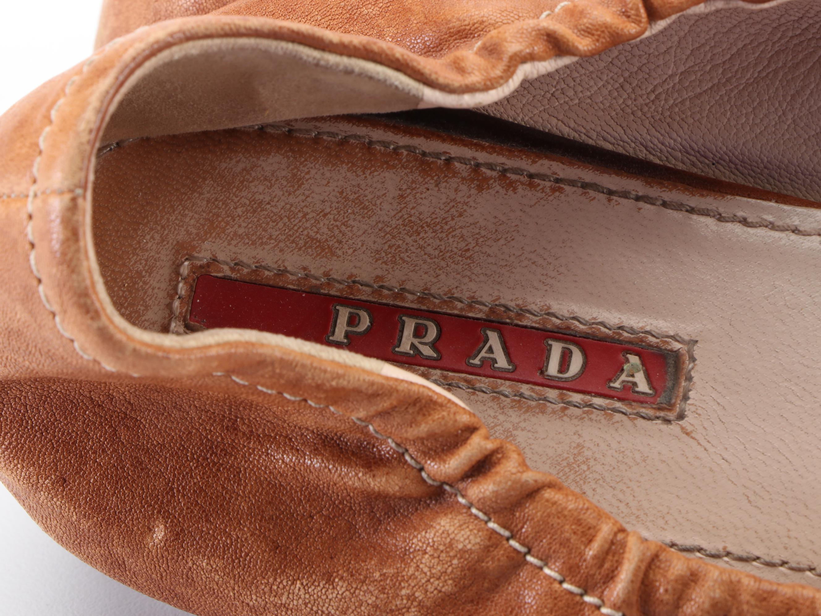 Prada Sport Skimmer Shoes with L.K. Bennett Poppy Bow Flats