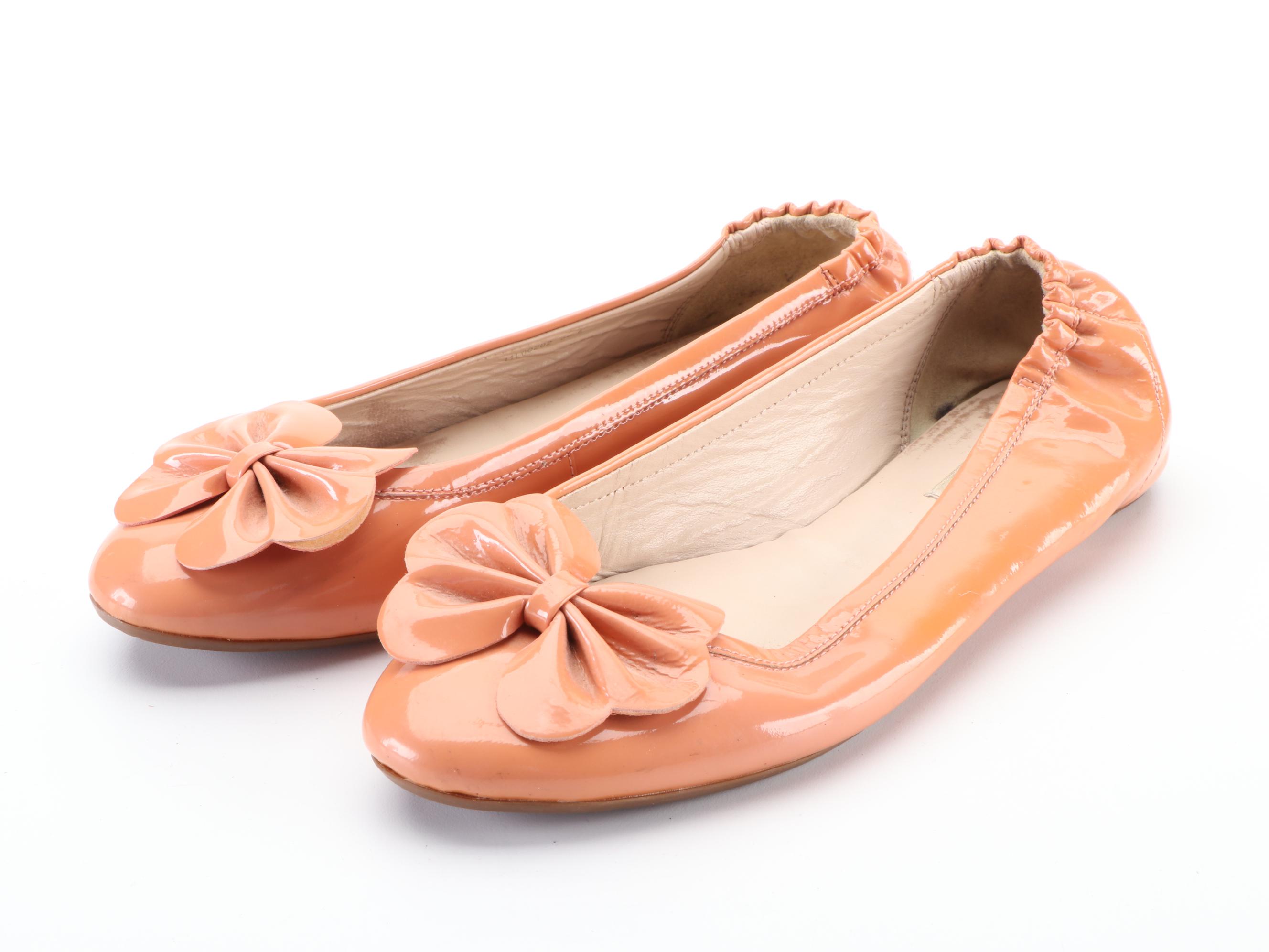 Prada Sport Skimmer Shoes with L.K. Bennett Poppy Bow Flats