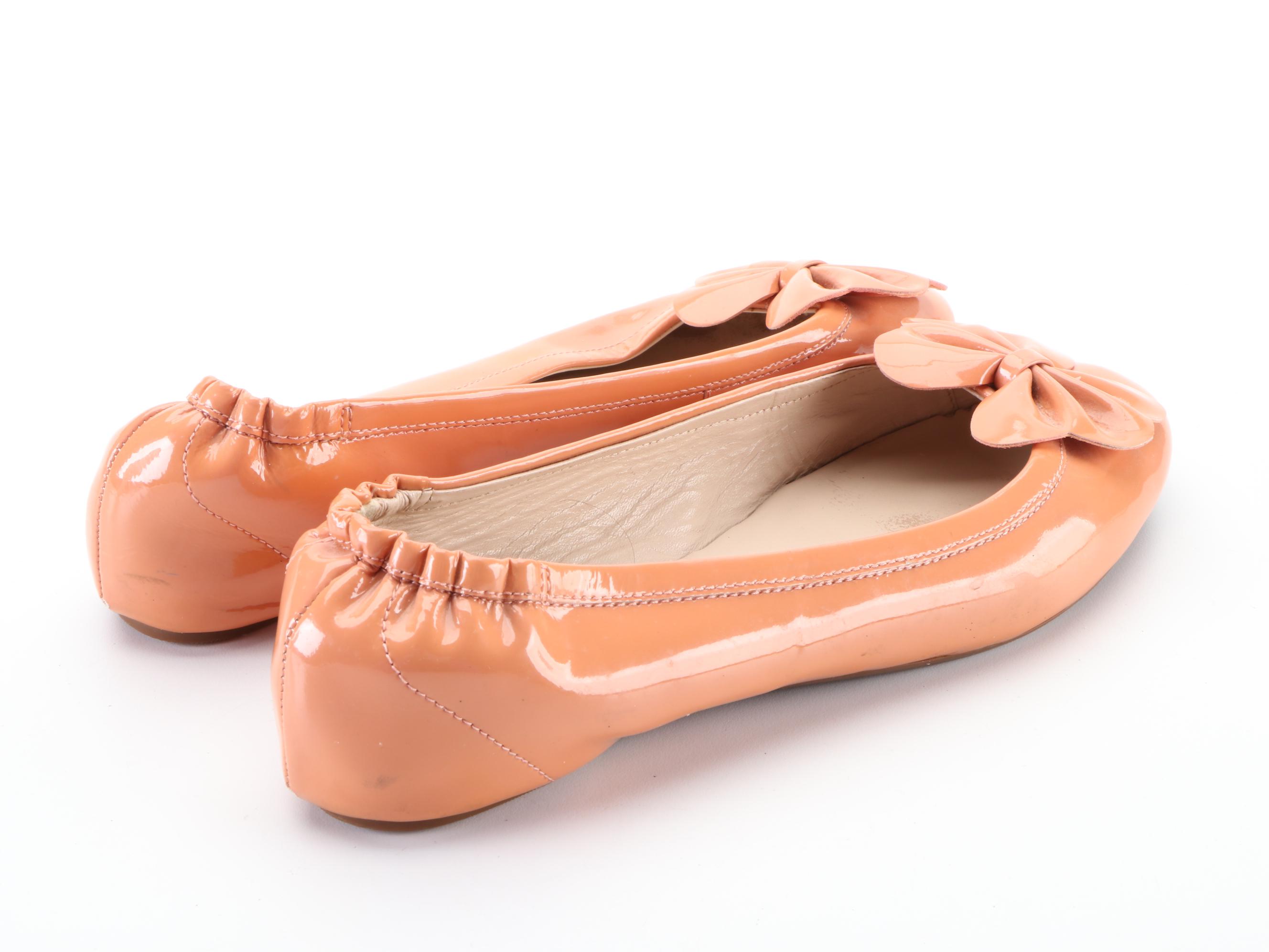 Prada Sport Skimmer Shoes with L.K. Bennett Poppy Bow Flats