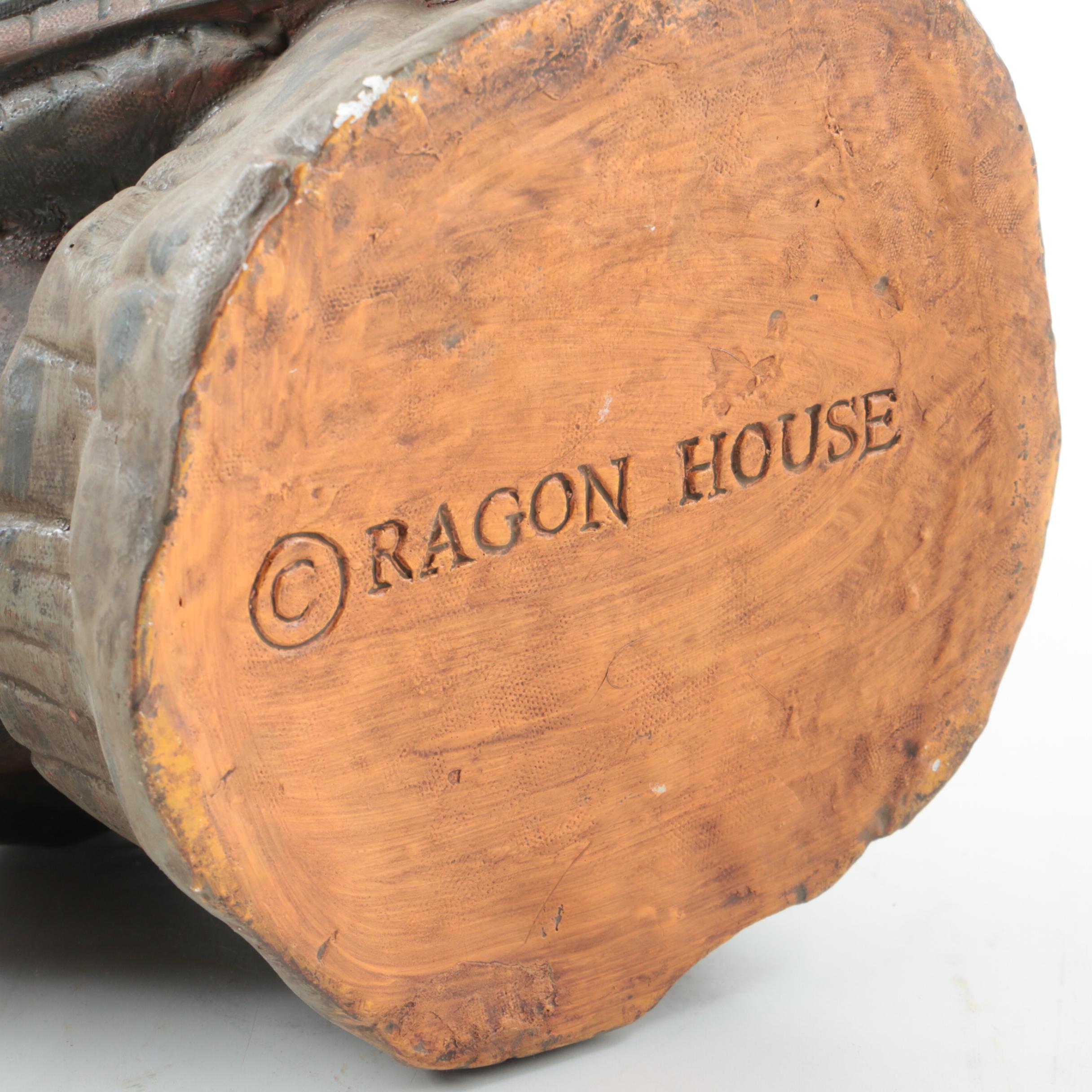 Ragon House Turkey with Concrete Pumpkins and Other Fall Décor