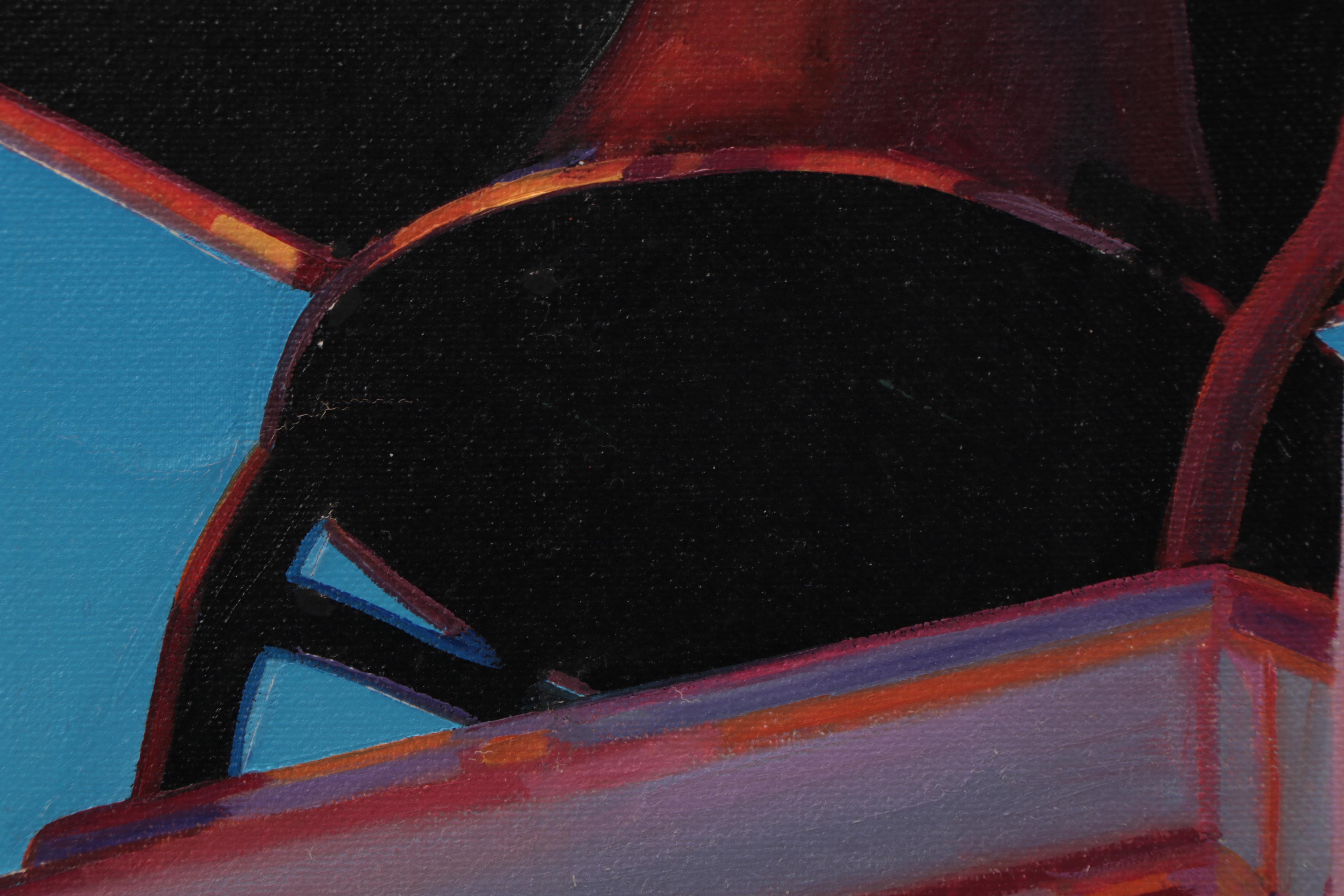 A. Johnson Oil Painting of Bell Tower