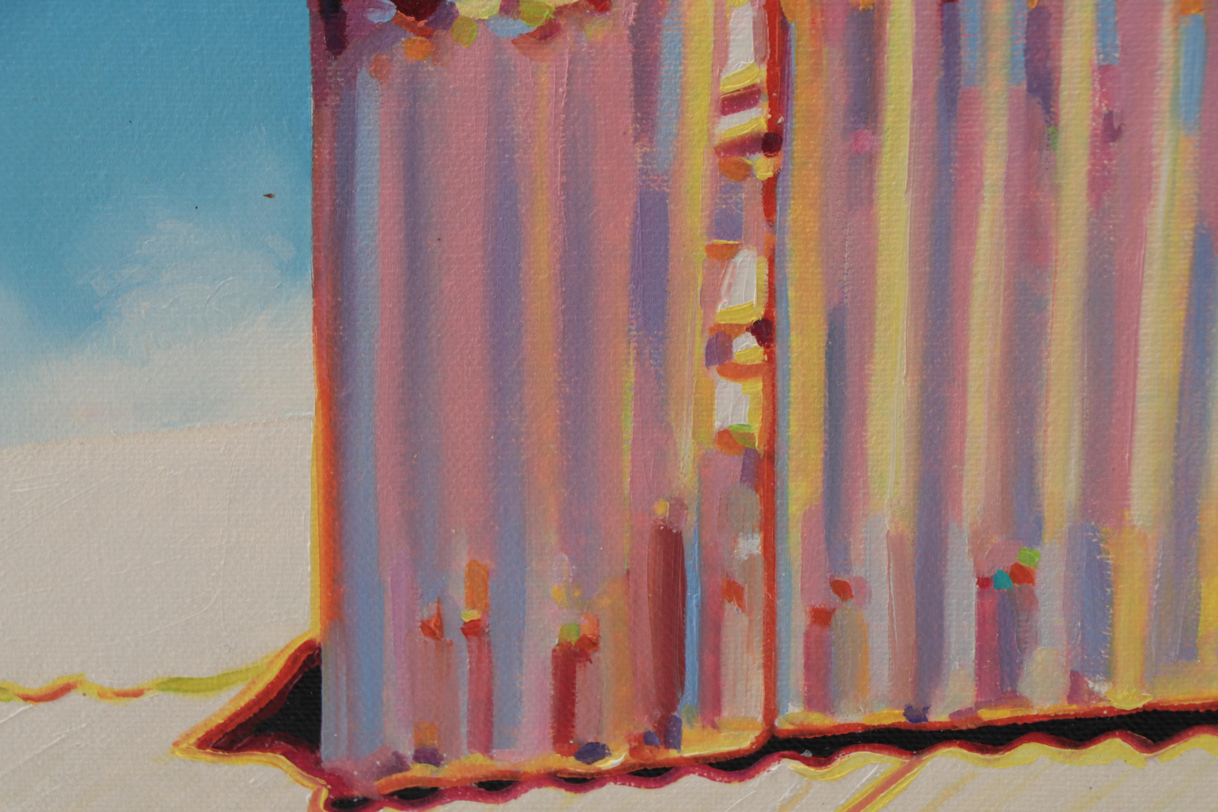 A. Johnson Oil Painting of Bell Tower