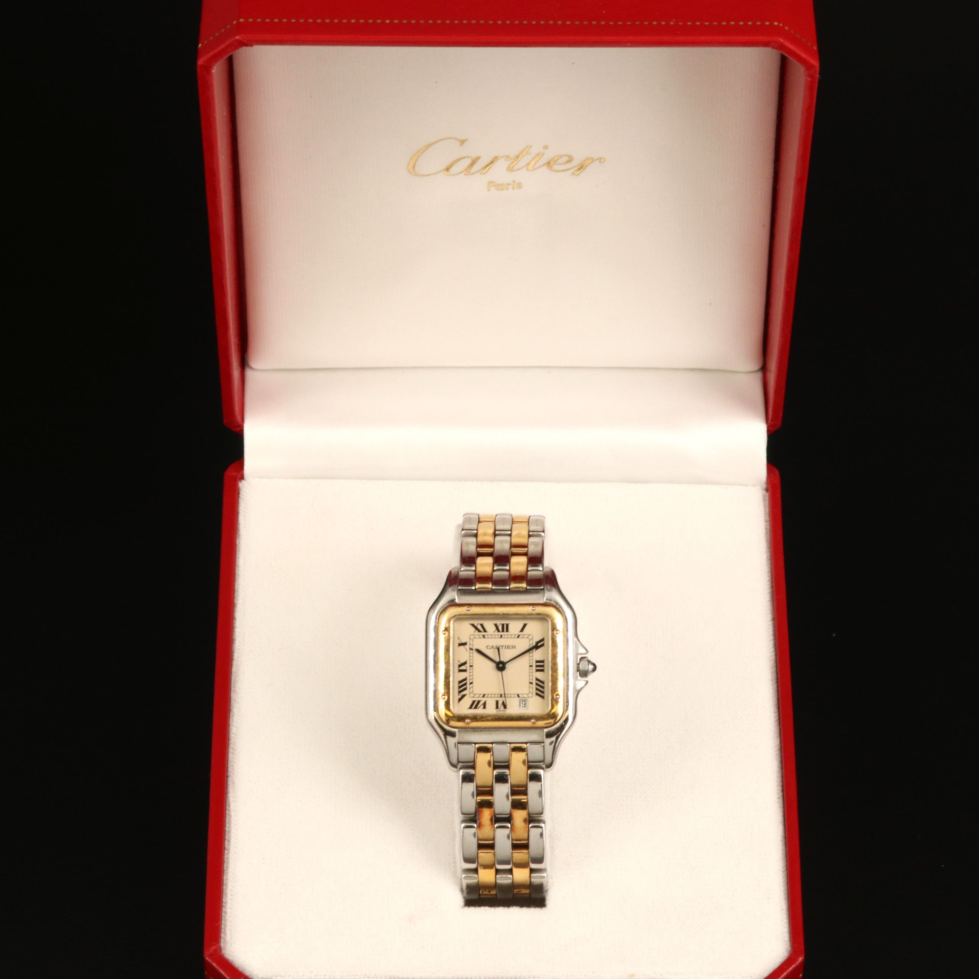 Cartier Panthère 18K and Stainless Steel Mid-Size with Date Watch
