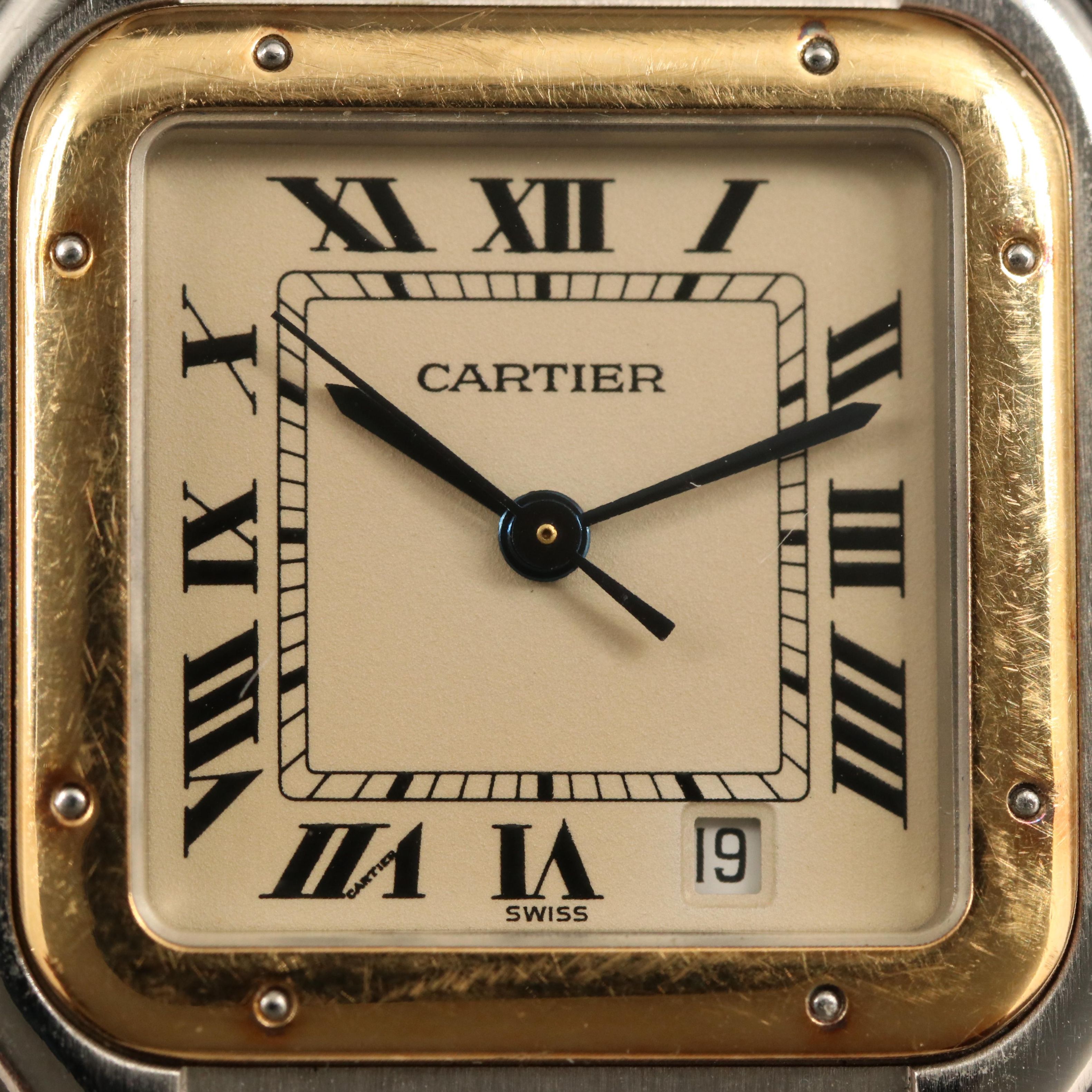 Cartier Panthère 18K and Stainless Steel Mid-Size with Date Watch