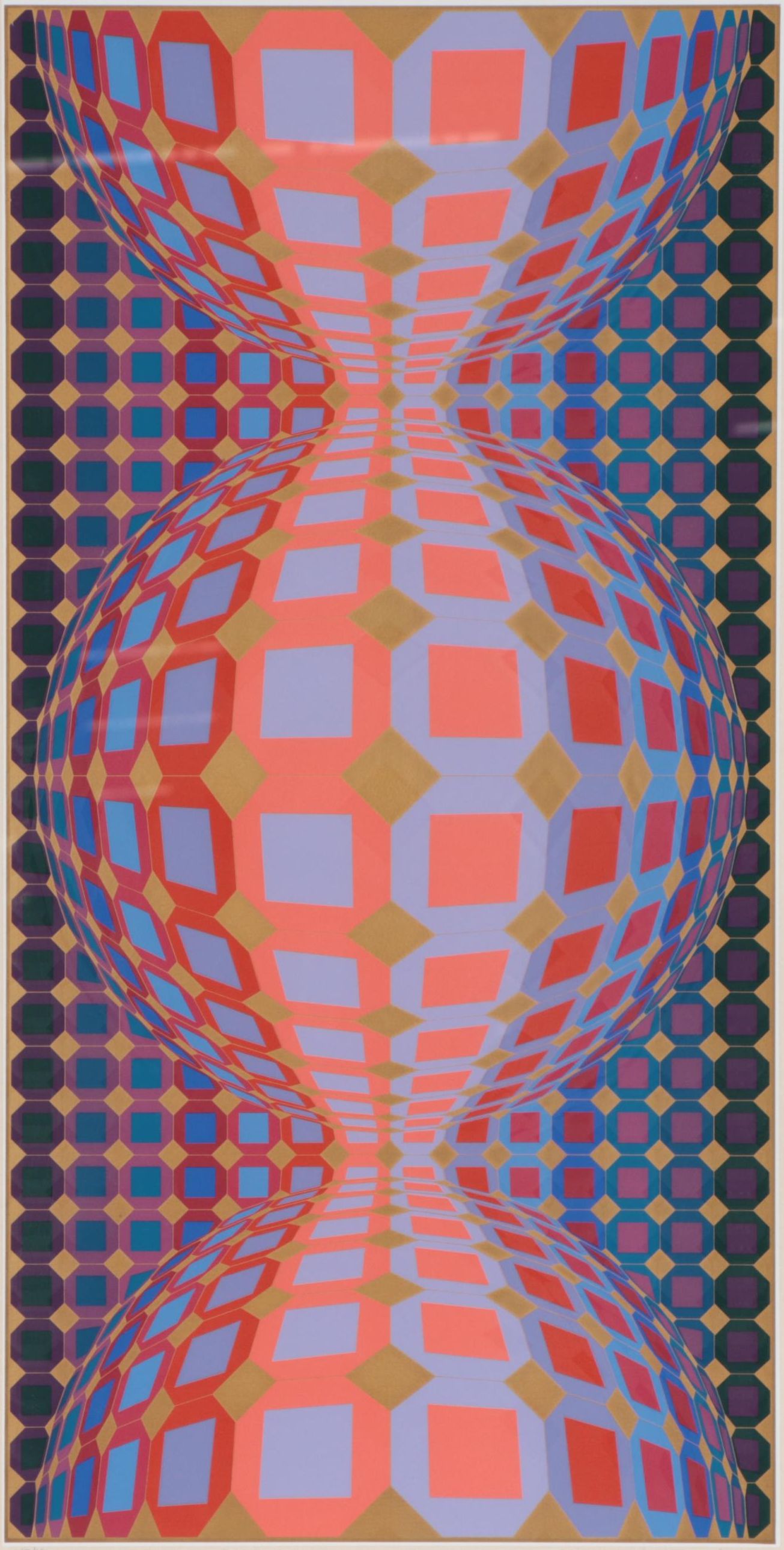 Victor Vasarely Op Art Serigraph "Kabba III"