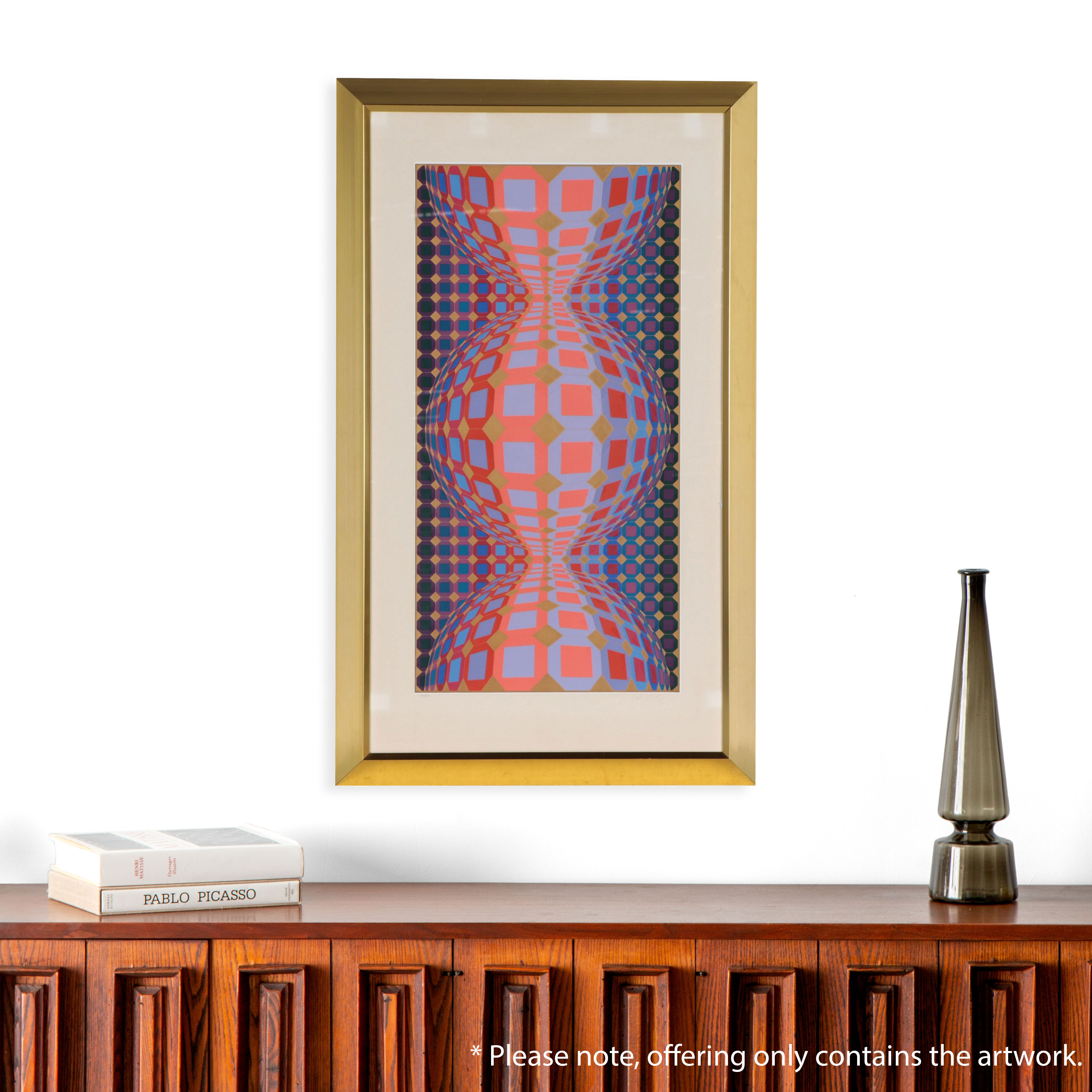 Victor Vasarely Op Art Serigraph "Kabba III"