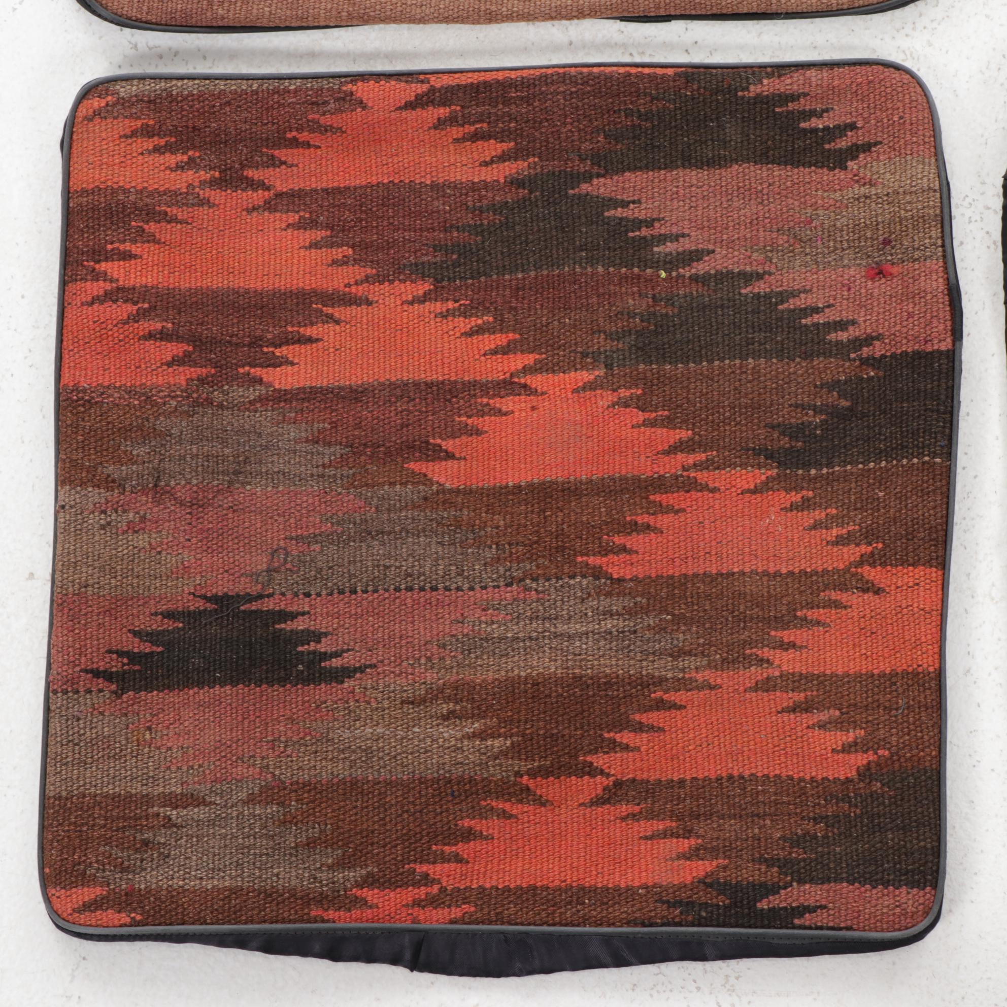 Handwoven Kilim Face Throw Pillow Cover