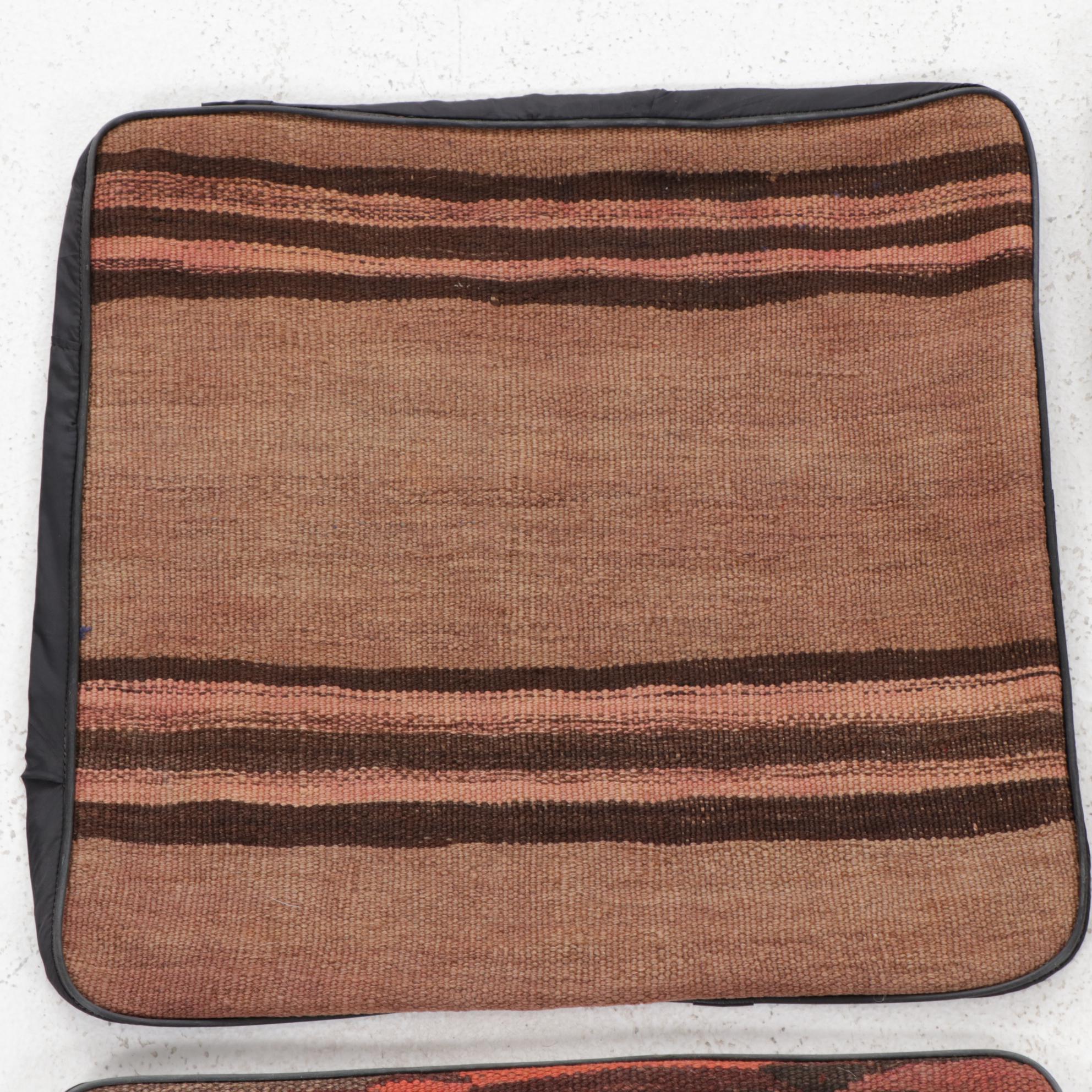 Handwoven Kilim Face Throw Pillow Cover