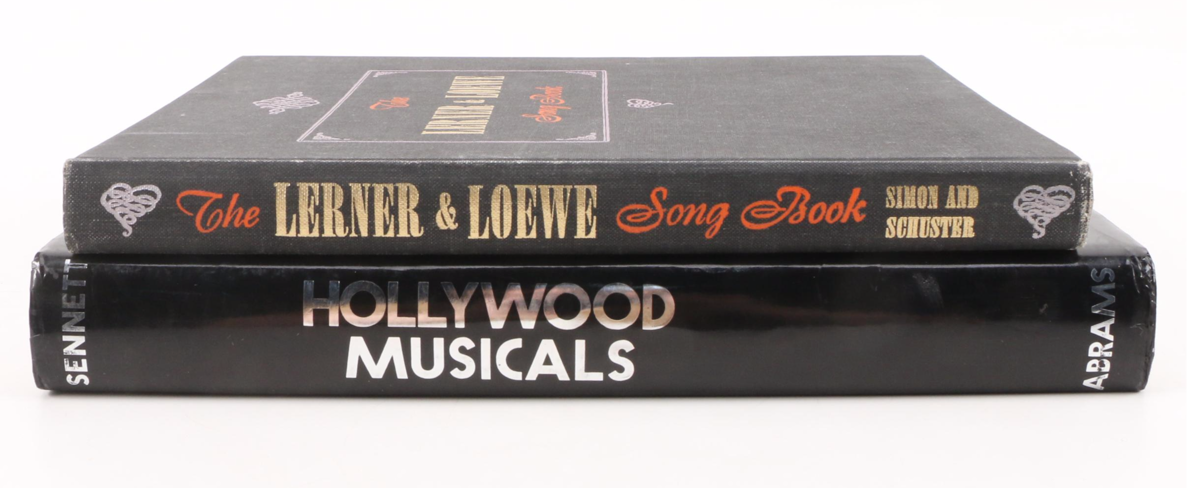 "Hollywood Musicals" by Ted Sennett with "The Lerner & Loewe Song Book"